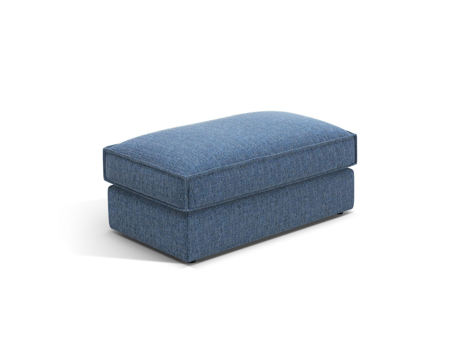 Moderner 1-Sitzer Pouf Pola in lebhaftem Blau, perfekt für gemütliche Ecken. Hochwertige Verarbeitung von Micadoni für jeden Wohnstil.