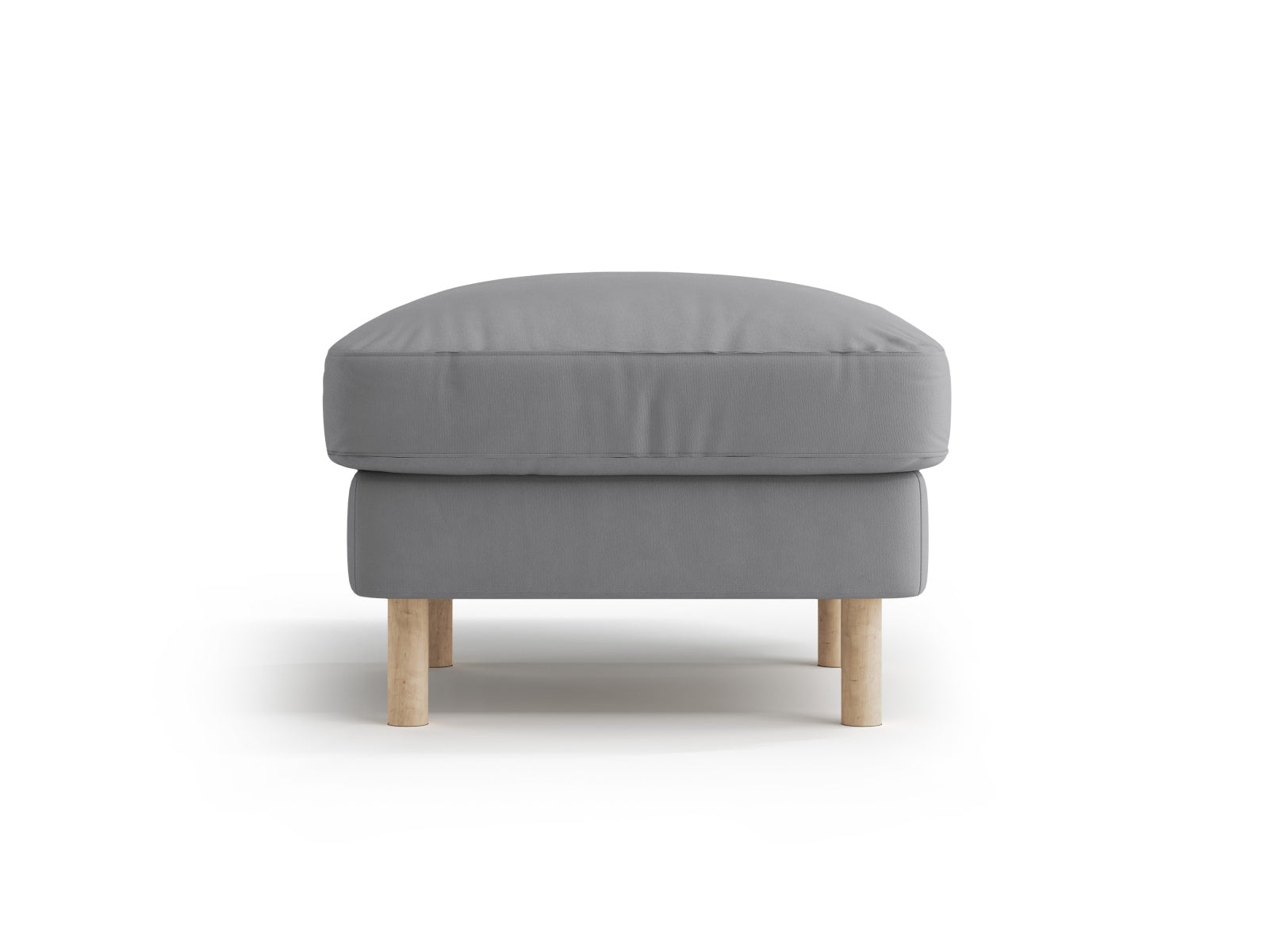 Eden Velour Pouf 1 Sitzer in Grey präsentiert im Onlineshop von KAQTU Design AG. Modulares Sofa ist von Micadoni