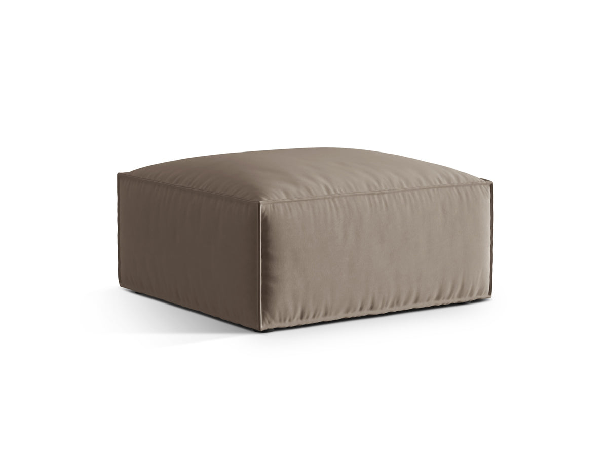 Nuria Velour Pouf 1 Sitzer in Warm grey-Paris präsentiert im Onlineshop von KAQTU Design AG. Modulares Sofa ist von Micadoni