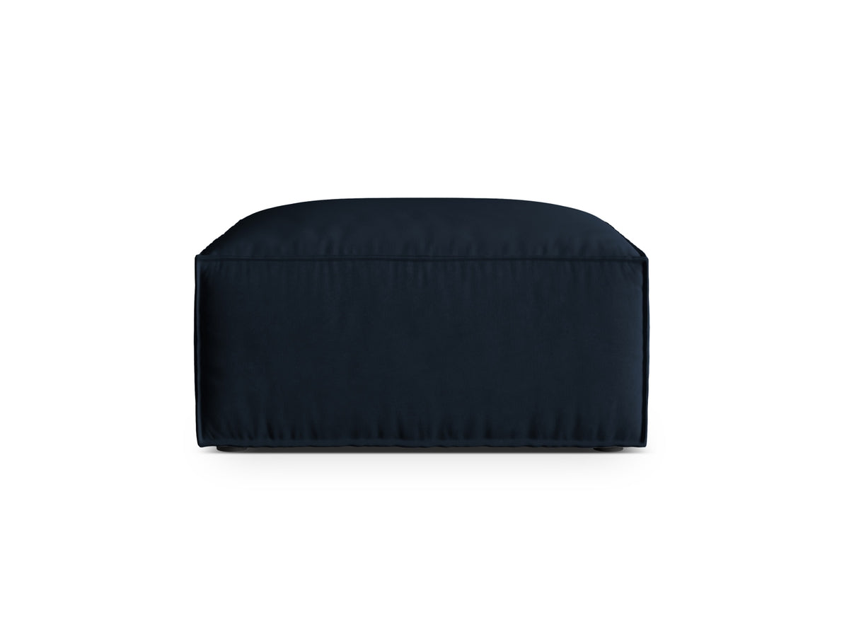 Nuria Velour Pouf 1 Sitzer in Dark Blue-Paris präsentiert im Onlineshop von KAQTU Design AG. Modulares Sofa ist von Micadoni