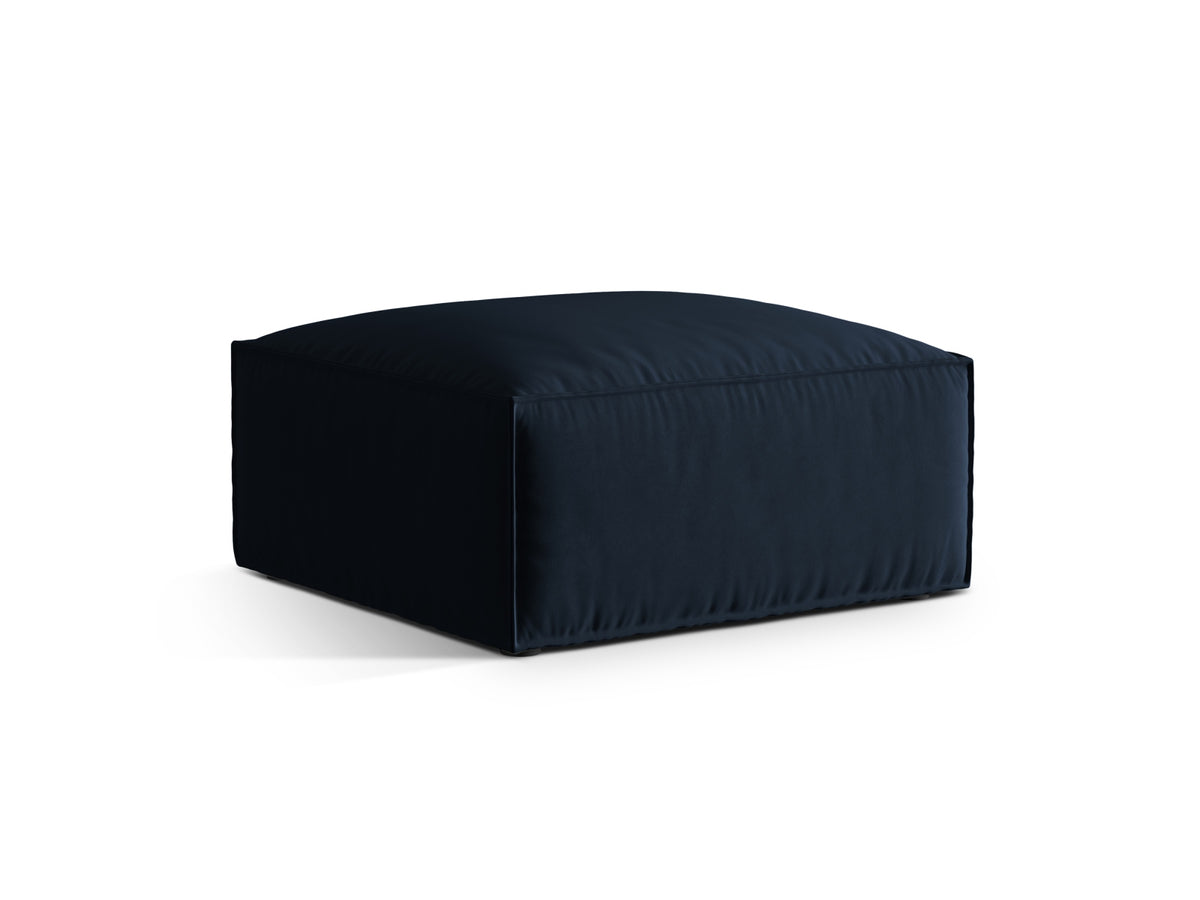 Nuria Velour Pouf 1 Sitzer in Dark Blue-Paris präsentiert im Onlineshop von KAQTU Design AG. Modulares Sofa ist von Micadoni