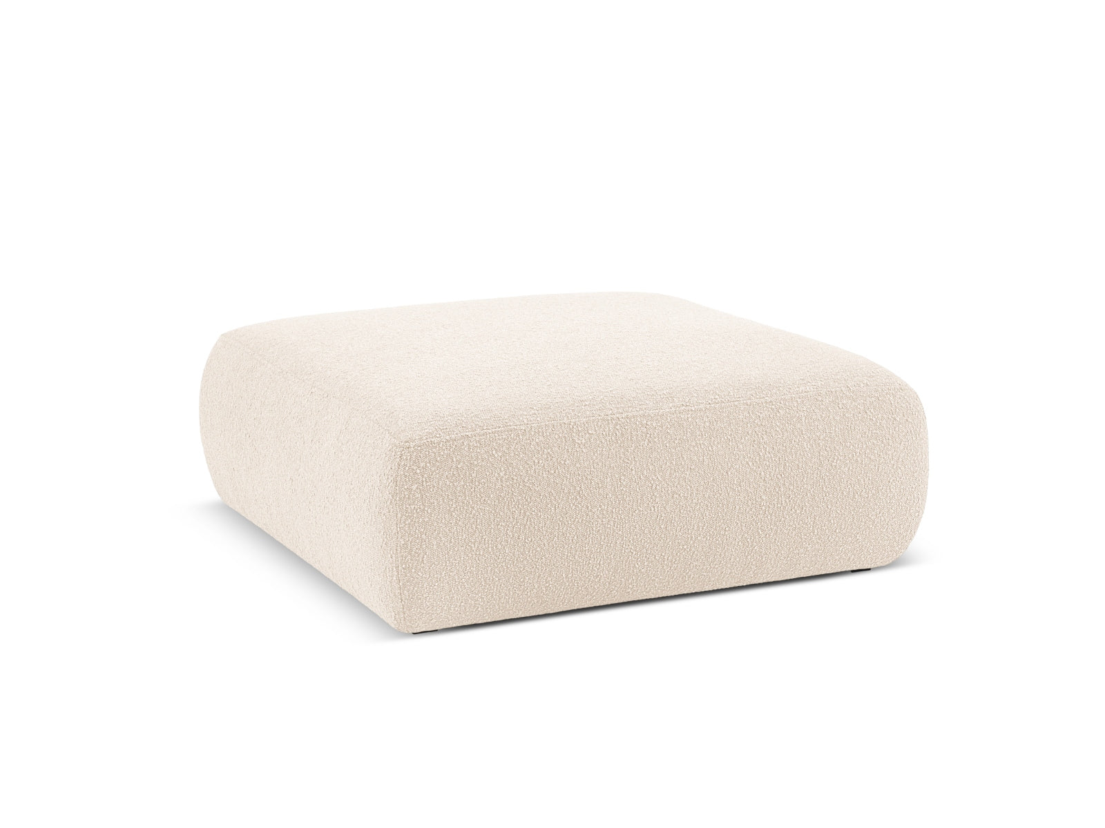 Entdecken Sie den eleganten Molino Boucle Pouf 1 Sitz von Micadoni – ein stilvolles Möbelstück, das Komfort und Design vereint.