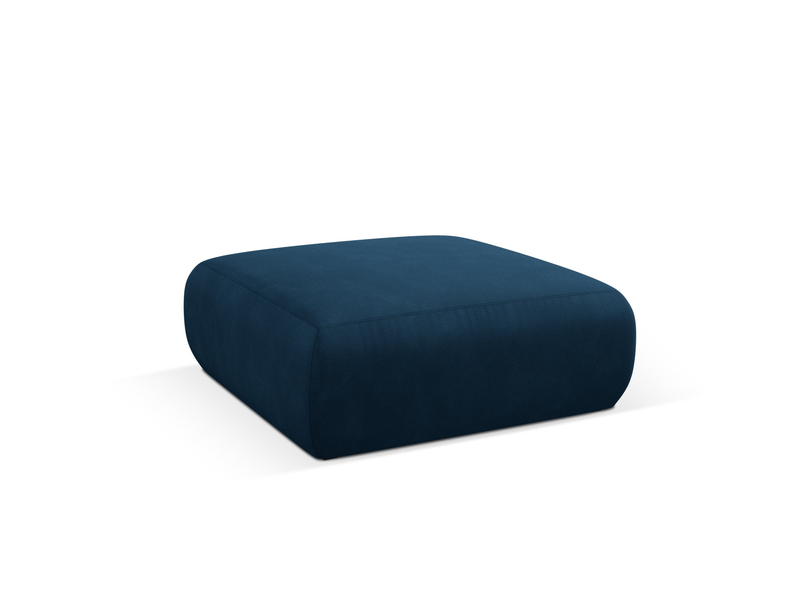Eleganter Molino Pouf in Royal Blue von Micadoni, ideal für stilvolle Sitzgelegenheiten und moderne Wohnräume.