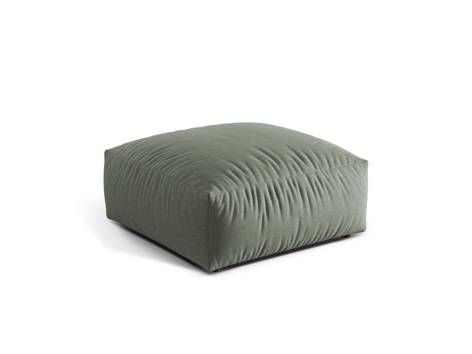 Eleganter Martina Pouf in Mossgrün von Micadoni, ideal für stilvolle Akzente in jedem Raum. Bequem und vielseitig einsetzbar.