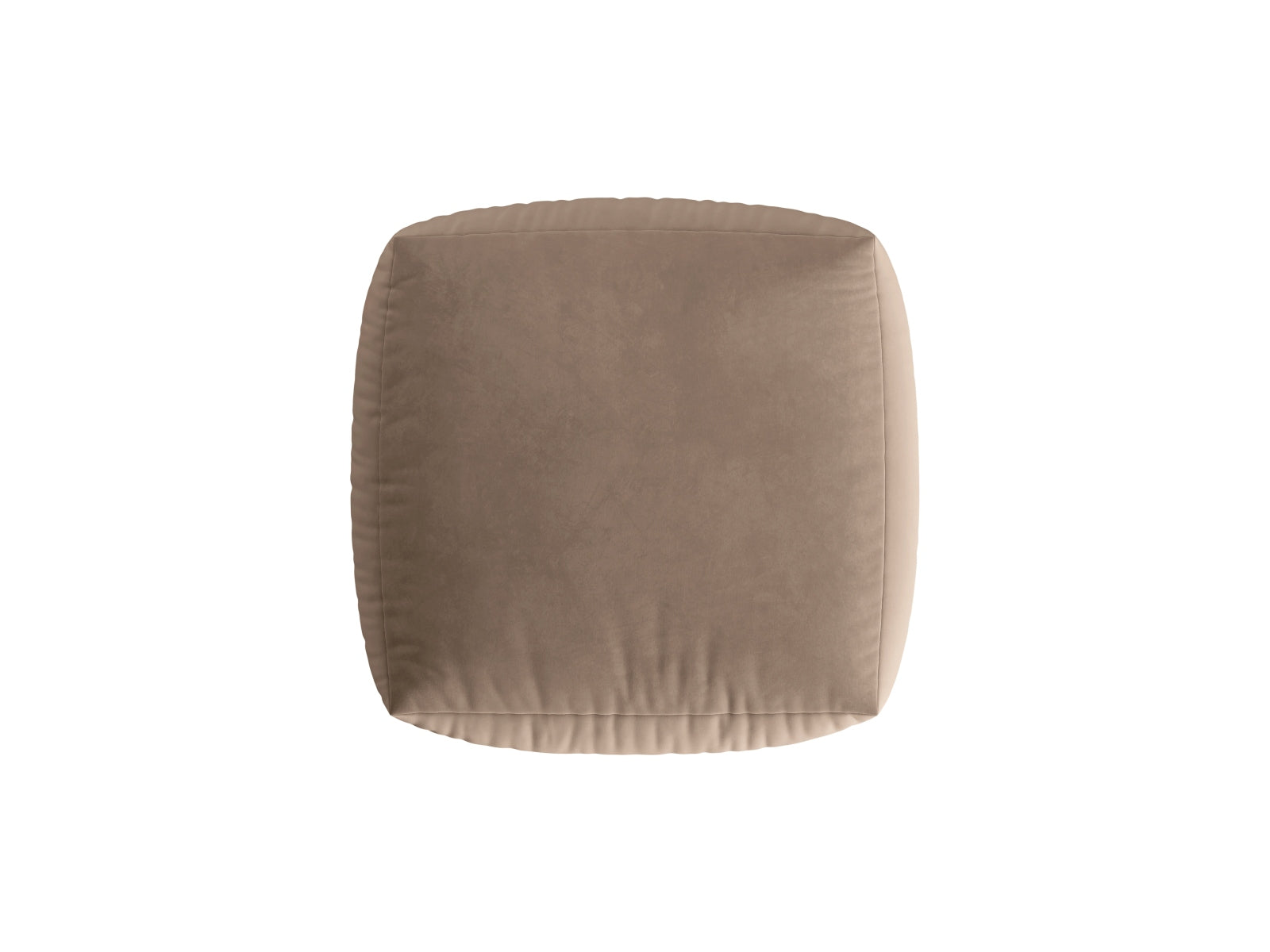 Chris Velour Pouf 1 Sitzer in Light Brown-Casino präsentiert im Onlineshop von KAQTU Design AG. Modulares Sofa ist von Micadoni