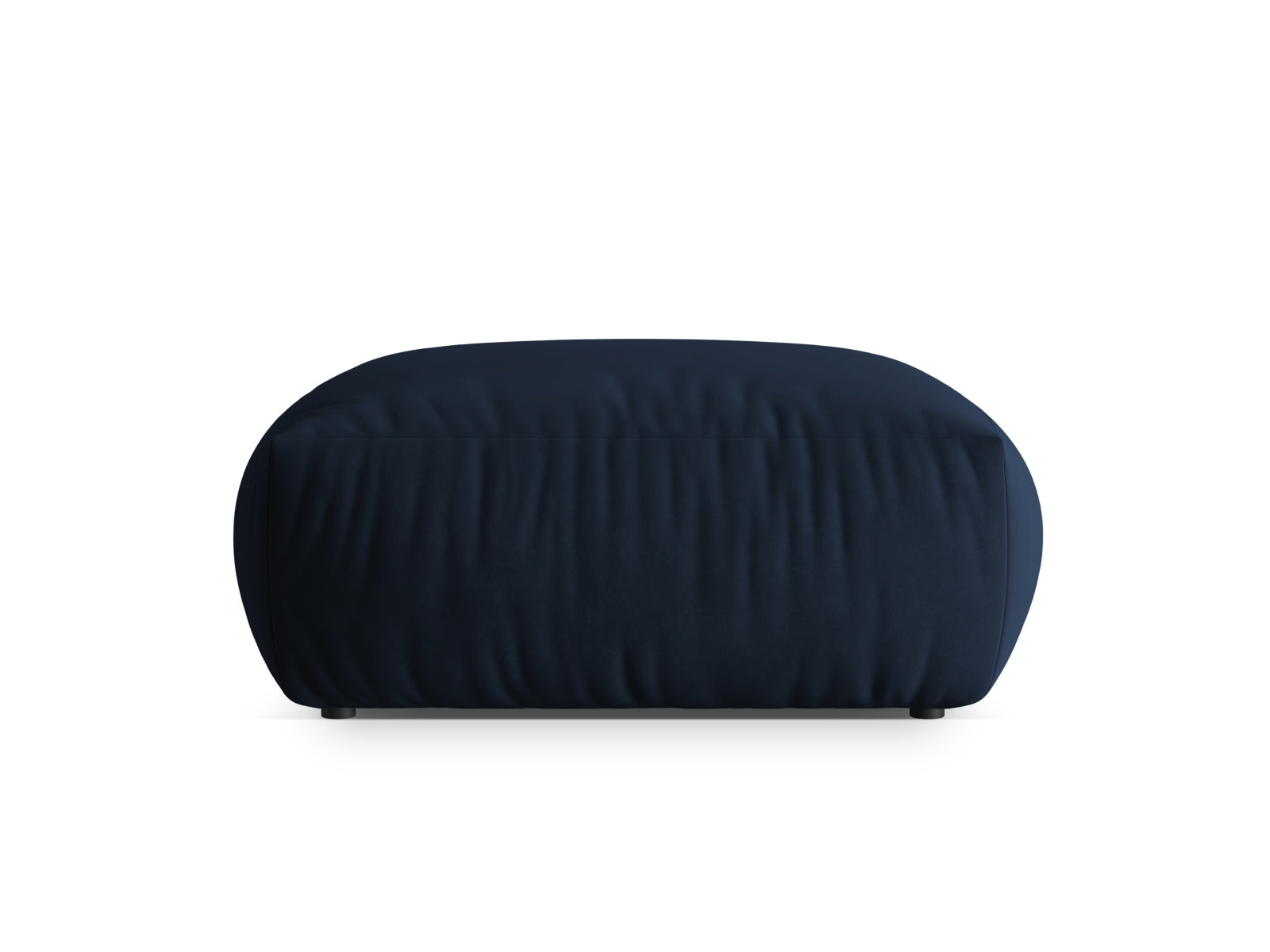 Stylischer Chris Velour Pouf in Royal Blue, perfekt für moderne Interiors. Teil des flexiblen Sofasystems von Micadoni.