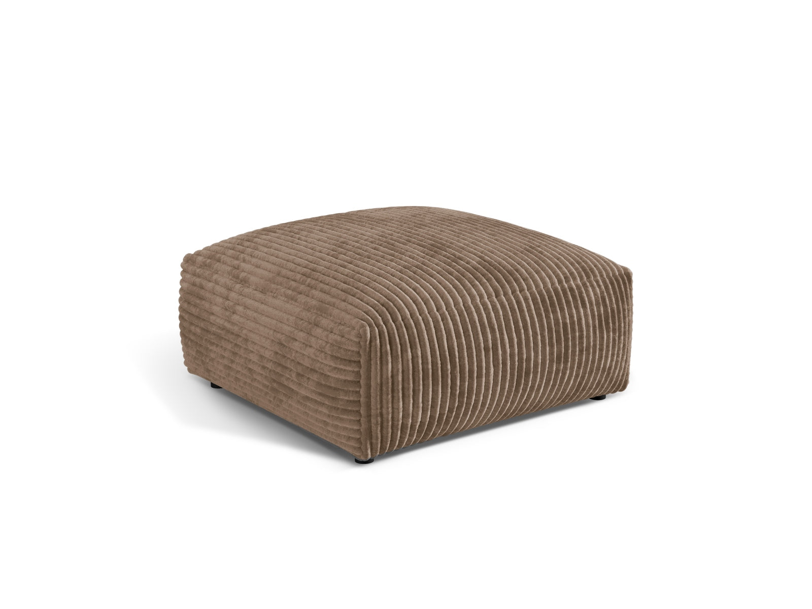 Eleganter Martina Pouf Large in der Farbe Acorn-Tilia, ideal für stilvolle Wohnräume. Bequem und vielseitig einsetzbar.