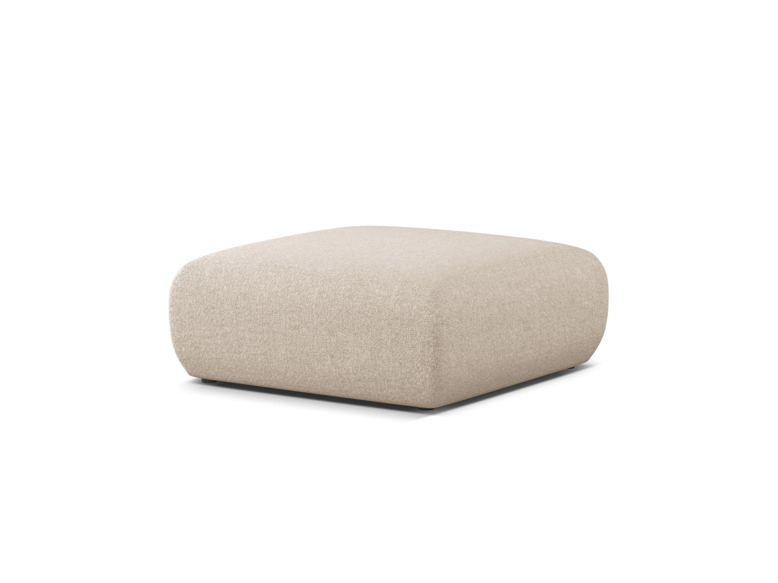 Eleganter 1-Sitzer Pouf Molino in sanftem Beige, ideal für stilvolle Wohnräume. Hochwertige Verarbeitung von Micadoni.