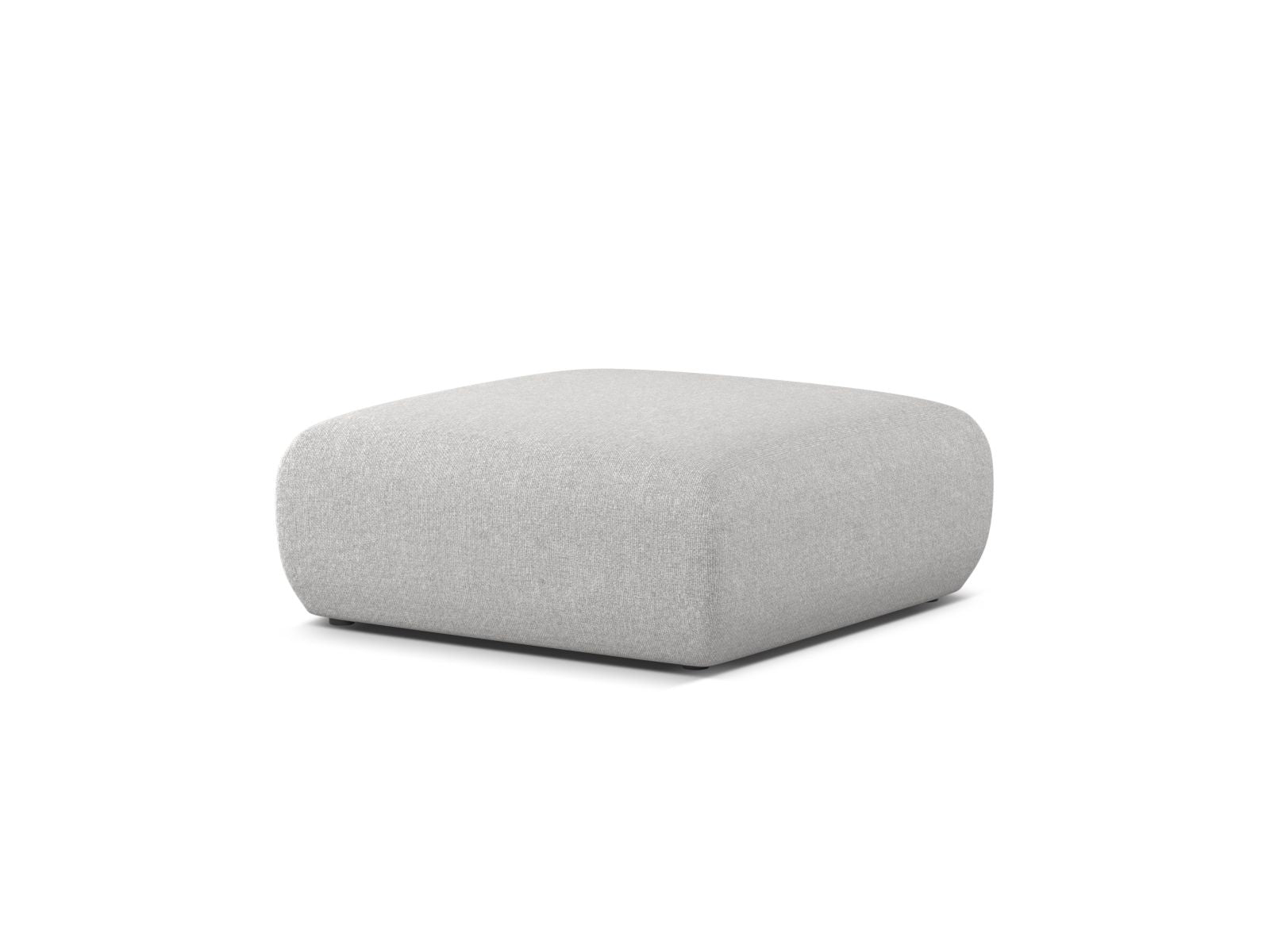 Eleganter 1-Sitzer Pouf Molino in stilvollem Silver-Eden, ideal für moderne Wohnräume. Hochwertige Verarbeitung von Micadoni.