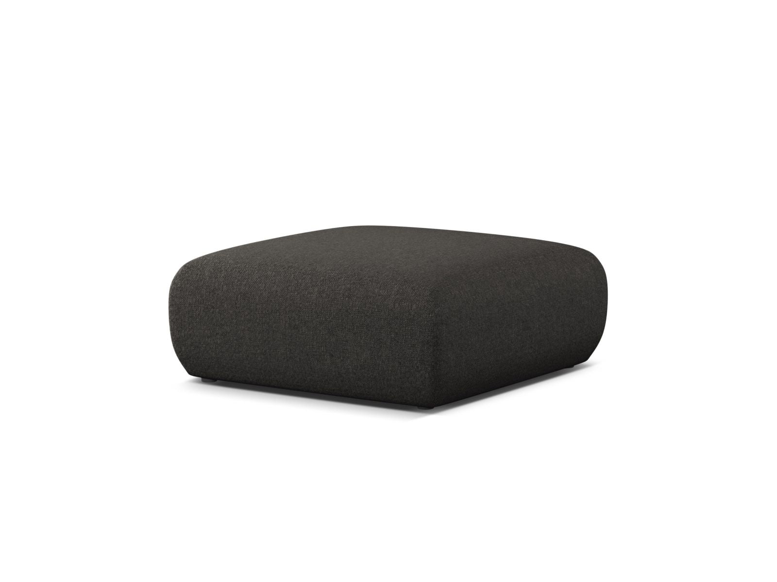 Stylischer 1-Sitzer Pouf Molino in elegantem Dunkelgrau, ideal für moderne Wohnräume. Hochwertige Verarbeitung von Micadoni.