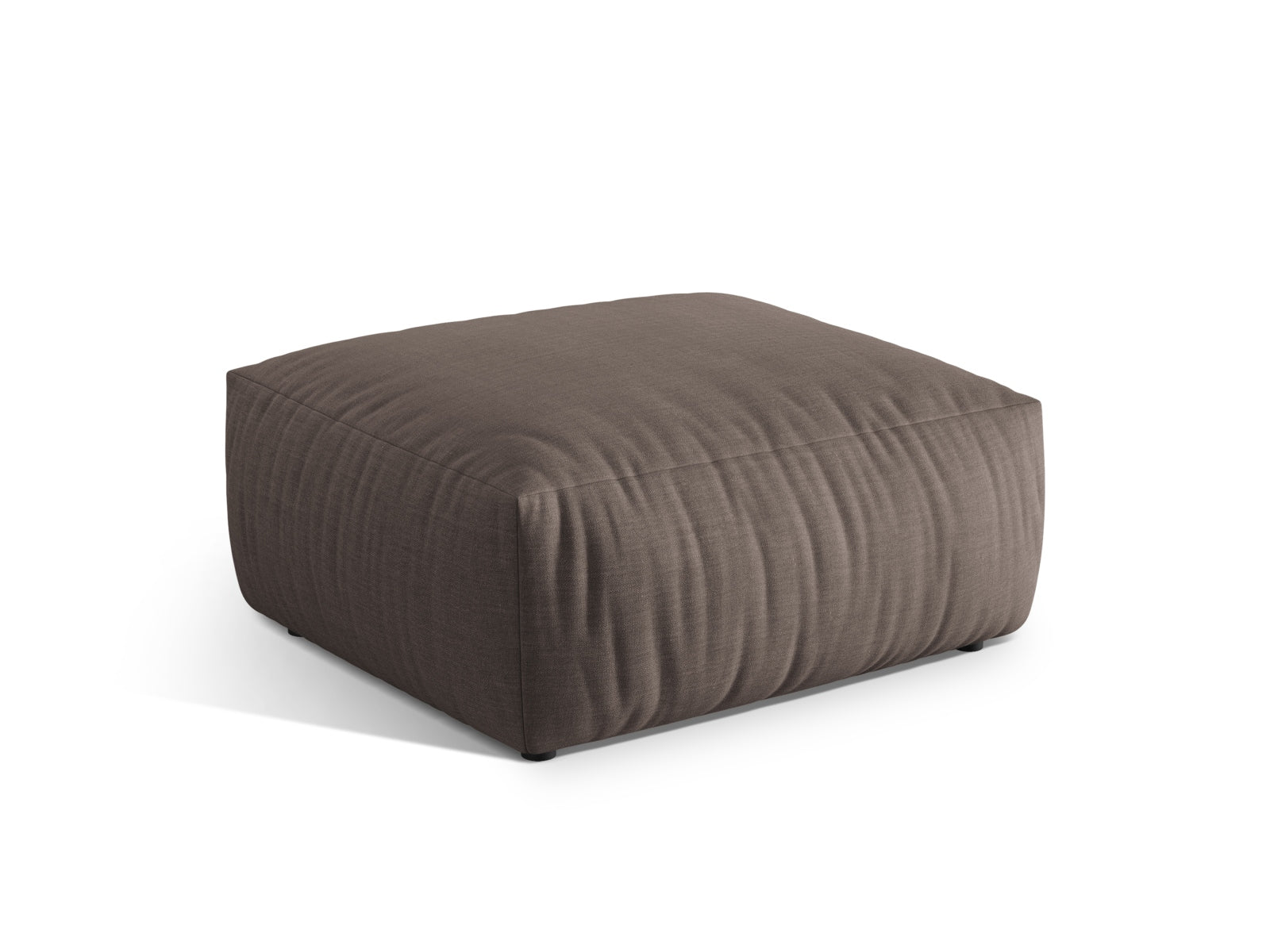 Chris Pouf 1 Sitzer in Warm grey-LINS präsentiert im Onlineshop von KAQTU Design AG. Modulares Sofa ist von Micadoni
