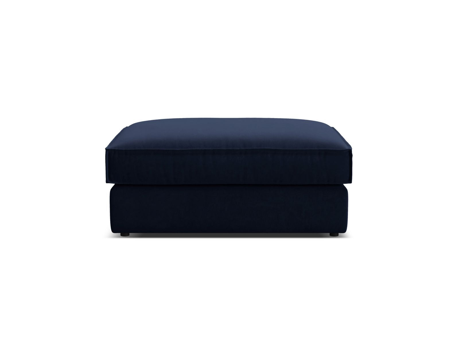 Eleganter 1-Sitzer Pouf Pola in Royal Blue von Micadoni, ideal für stilvolle Akzente in jedem Raum. Bequem und modern.