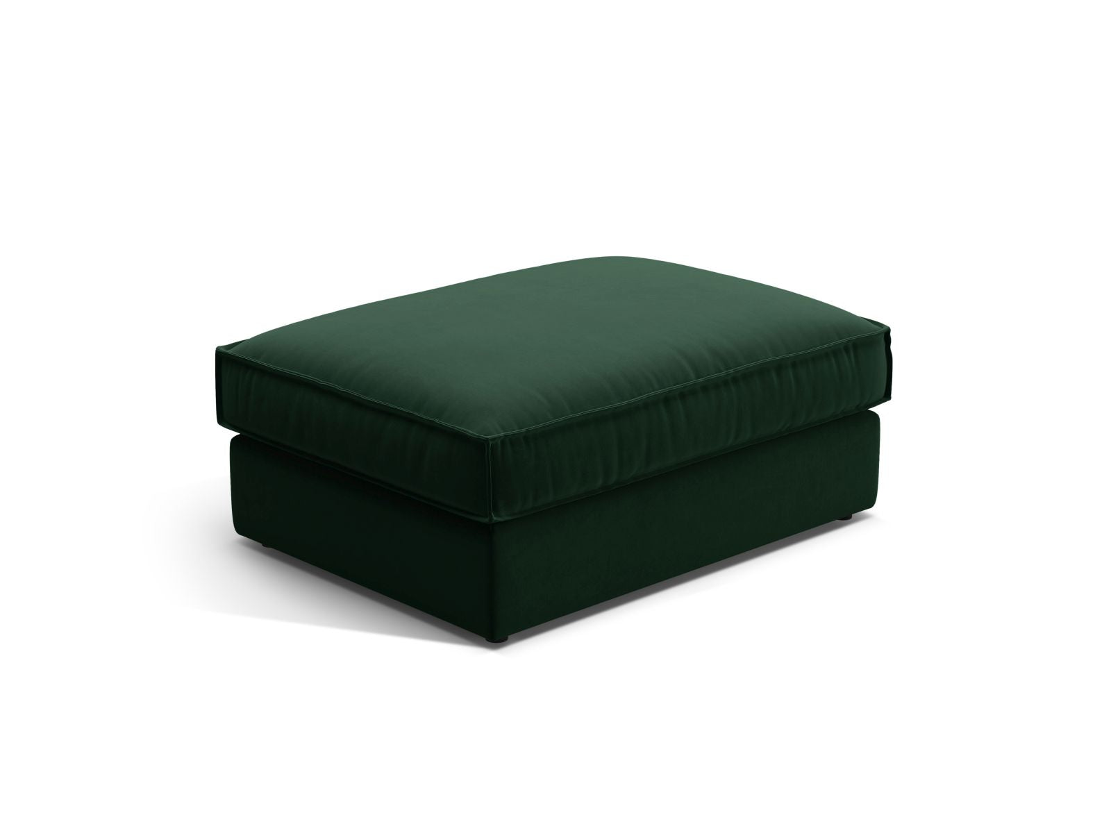 1-Sitzer Pouf Pola in Bottle Green-Salvador präsentiert im Onlineshop von KAQTU Design AG. Pouf ist von Micadoni