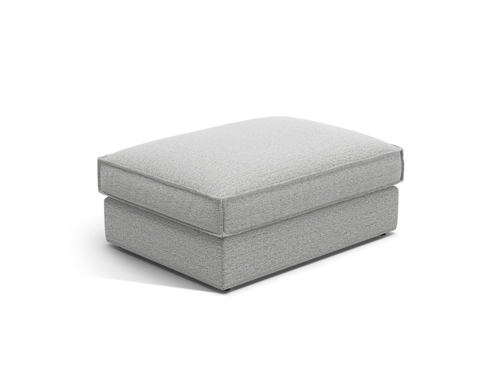 1-Sitzer Pouf Pola in Light Grey-Babel präsentiert im Onlineshop von KAQTU Design AG. Pouf ist von Micadoni