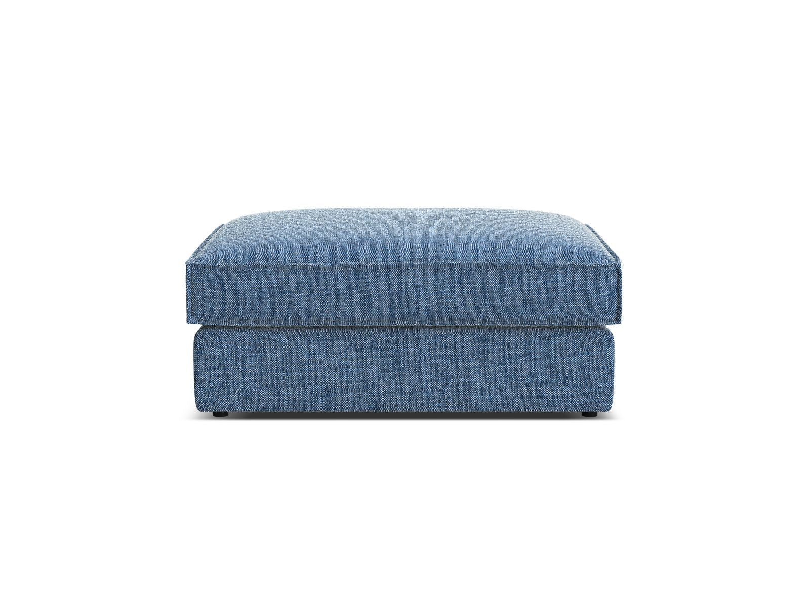 Eleganter 1-Sitzer Pouf Pola in Dunkelblau, ideal für stilvolle Wohnräume. Hochwertige Verarbeitung von Micadoni.
