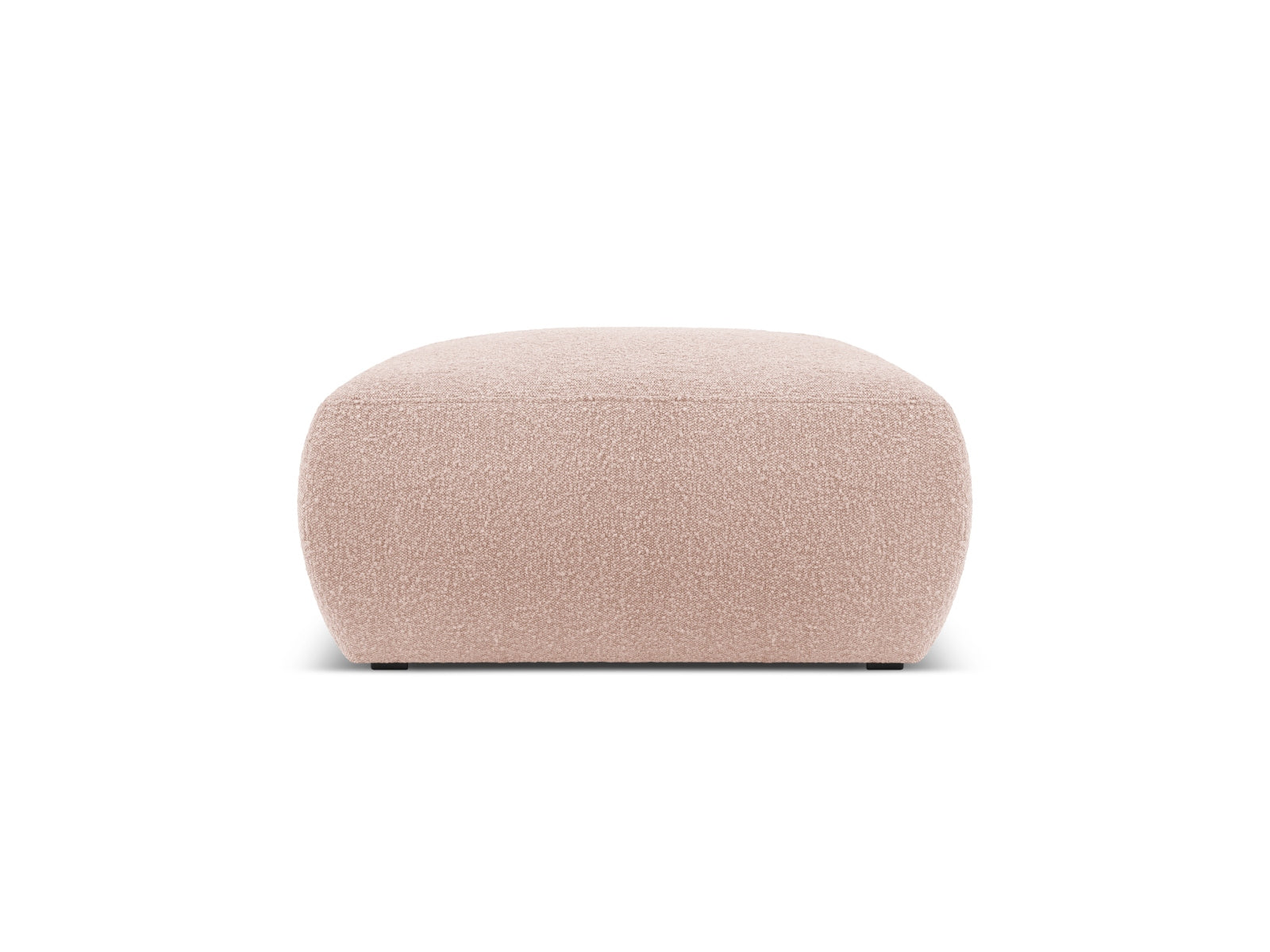 Stilvoller Molino Boucle Pouf in zartem Powder Pink, ideal für gemütliche Momente und als dekoratives Element in jedem Raum.