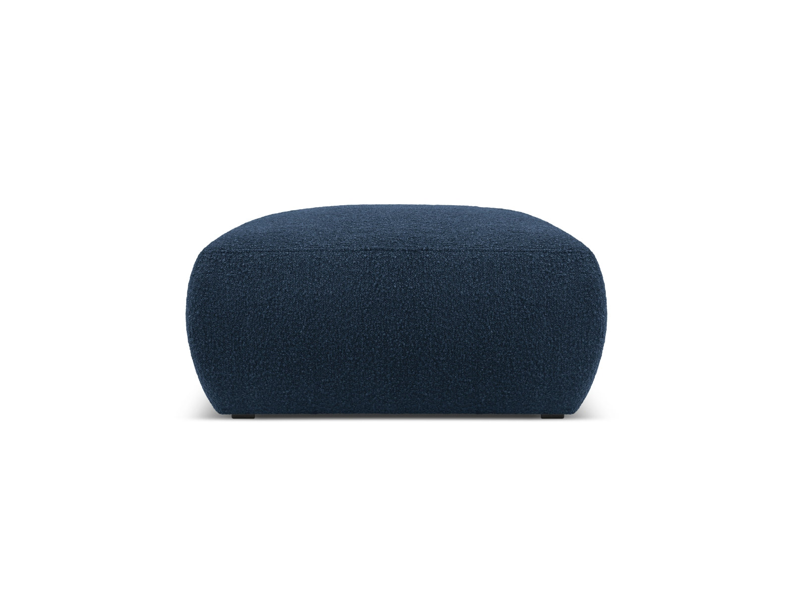 Stylischer Molino Boucle Pouf in lebhaftem Blau, perfekt als zusätzlicher Sitz oder als Blickfang in modernen Interiors.