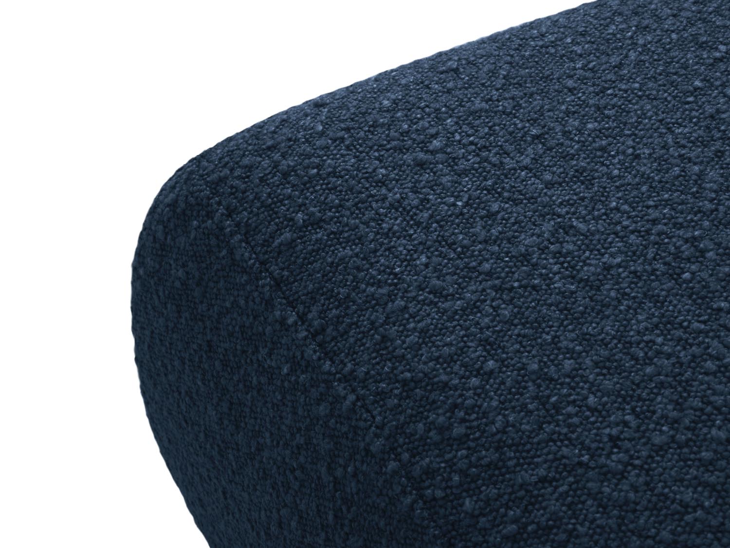 Stylischer Molino Boucle Pouf in lebhaftem Blau, perfekt für entspannte Sitzmöglichkeiten und als Blickfang in Ihrer Einrichtung.