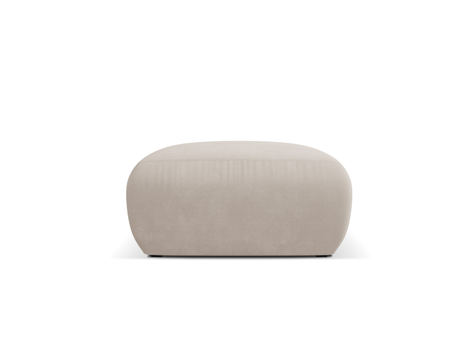 Eleganter Molino Pouf von Micadoni in sanften Beige-Tönen, perfekt für stilvolle Akzente und zusätzlichen Komfort in Ihrem Zuhause.