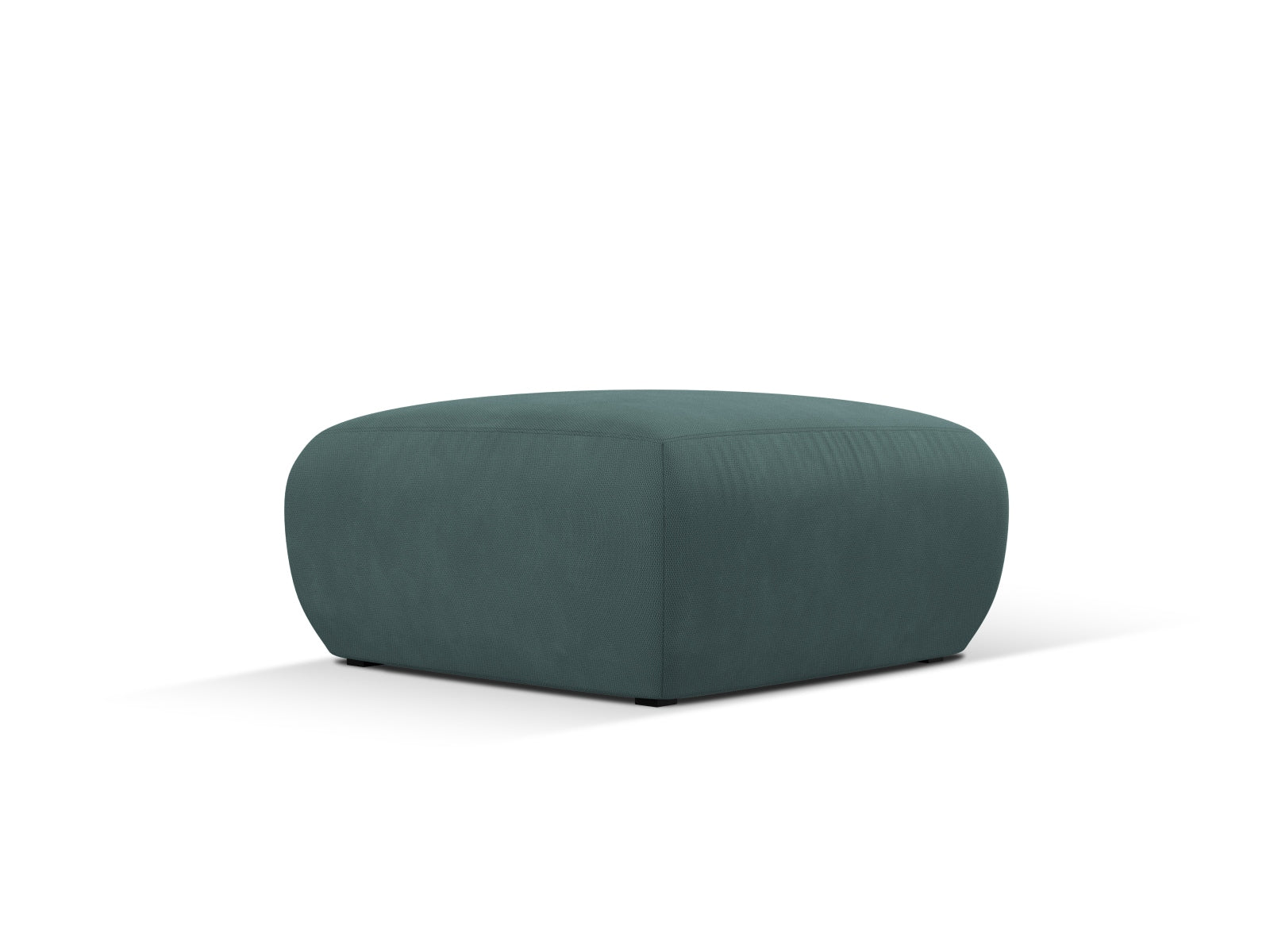 Stylischer Molino Pouf in Sea Green von Micadoni, ideal für gemütliche Sitzgelegenheiten und moderne Wohnräume.