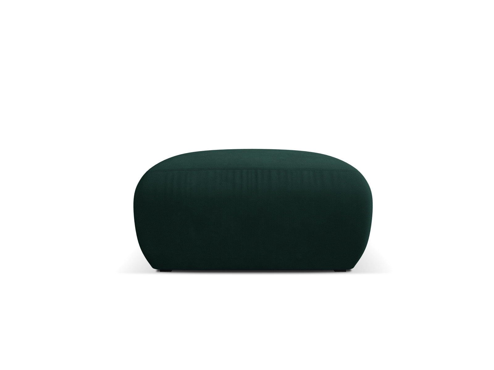Stilvoller Molino Pouf in sattem Flaschengrün von Micadoni, perfekt für gemütliche Sitzgelegenheiten und moderne Wohnakzente.