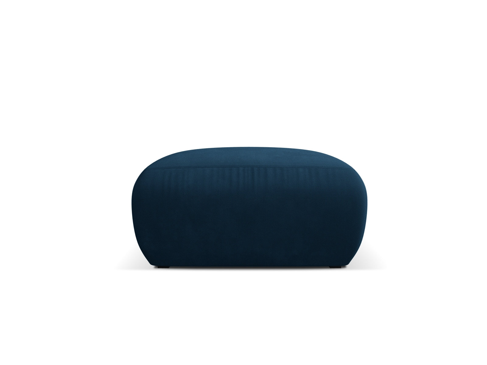 Stylischer Molino Pouf in Royal Blue von Micadoni, perfekt für gemütliche Sitzmöglichkeiten und ein modernes Interieur.