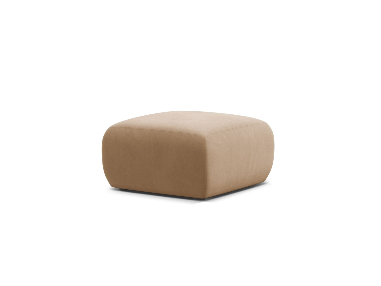 Eleganter 1-Sitzer Pouf Molino in sanften Sandtönen, ideal für stilvolle Wohnräume. Hochwertige Verarbeitung von Micadoni.