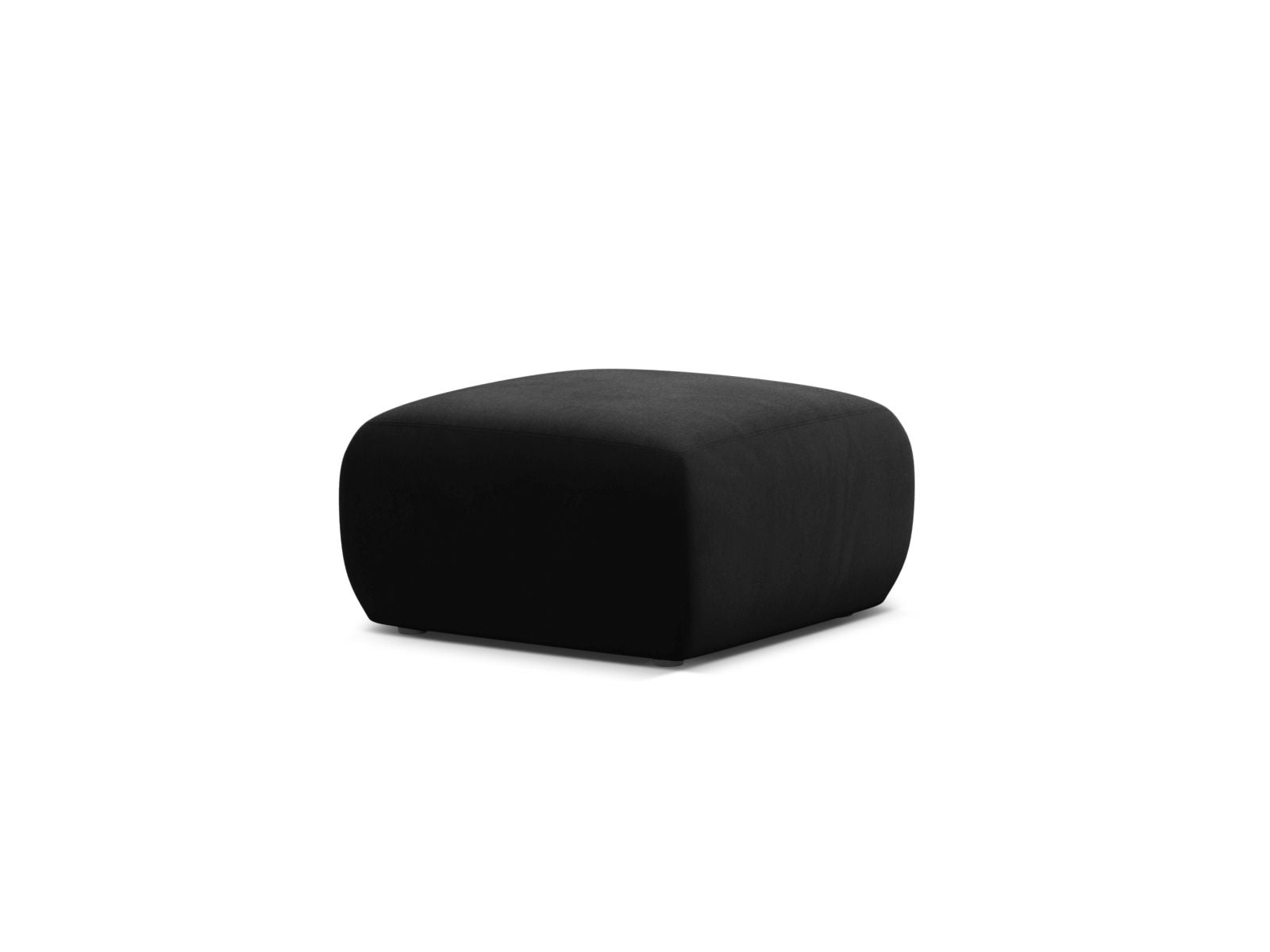 Eleganter 1-Sitzer Pouf Molino in stilvollem Schwarz, ideal für moderne Wohnräume. Hochwertige Verarbeitung von Micadoni.