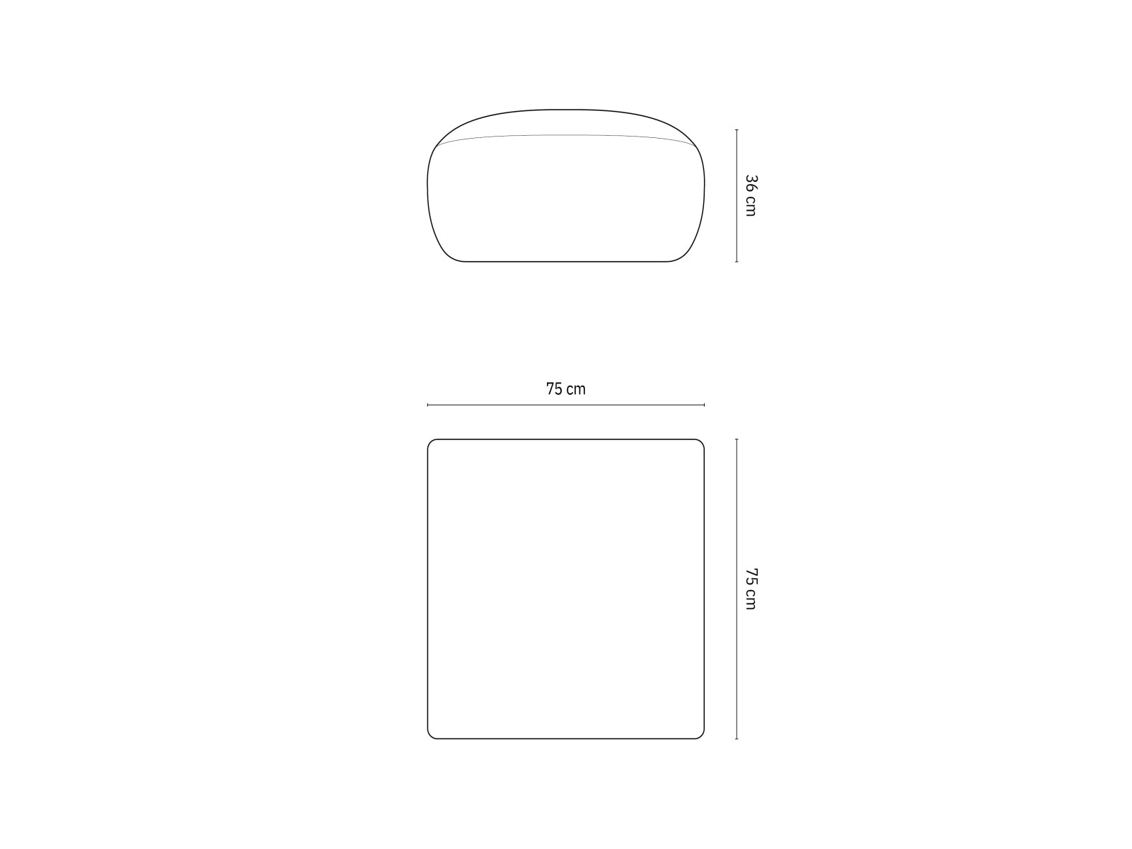 Molino Velour Pouf 1 Sitzer in Royal Blue präsentiert im Onlineshop von KAQTU Design AG. Modulares Sofa ist von Micadoni