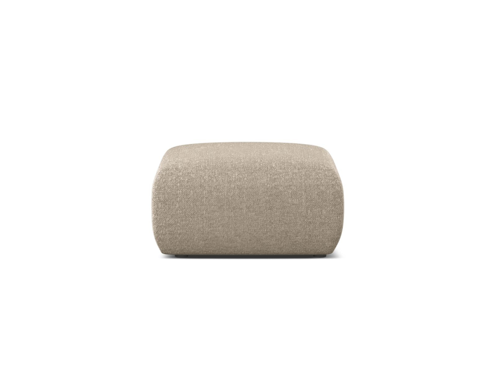 Stilvoller 1-Sitzer Pouf Molino in edlem Dunkelbeige, perfekt für entspannte Momente und geschmackvolle Wohnräume. Hochwertige Verarbeitung von Micadoni.