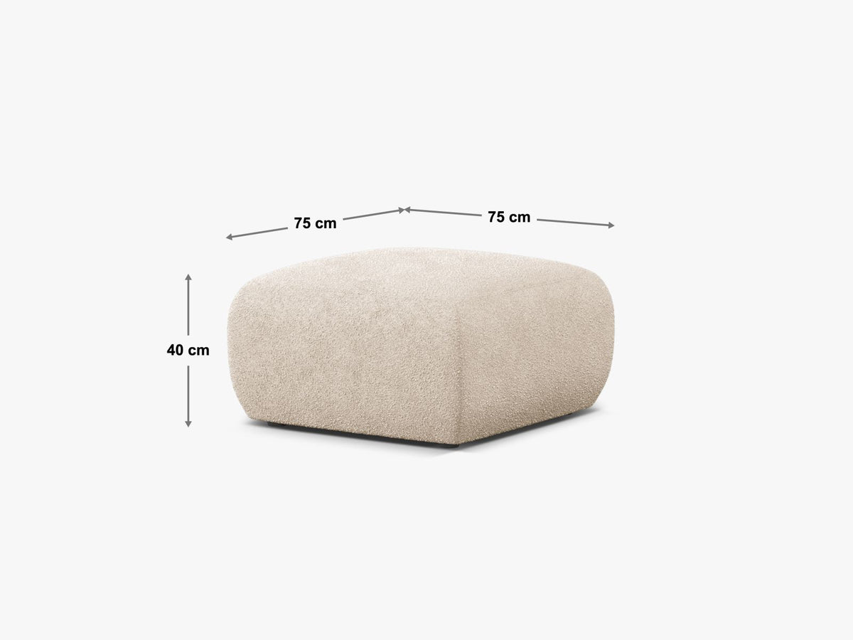 1-Sitzer Pouf Molino in Navy Blue-Eden präsentiert im Onlineshop von KAQTU Design AG. Pouf ist von Micadoni