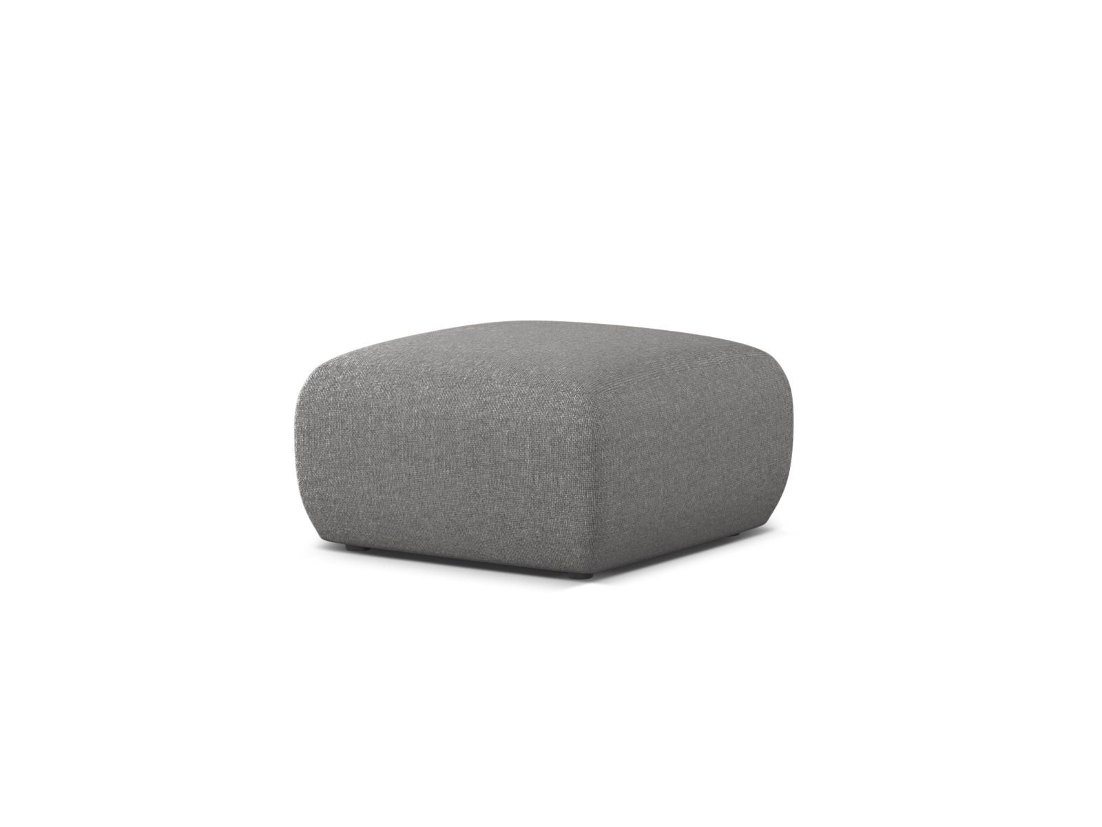 Eleganter 1-Sitzer Pouf Molino in zartem Hellgrau, perfekt für entspannte Momente und als stilvolles Wohnaccessoire.