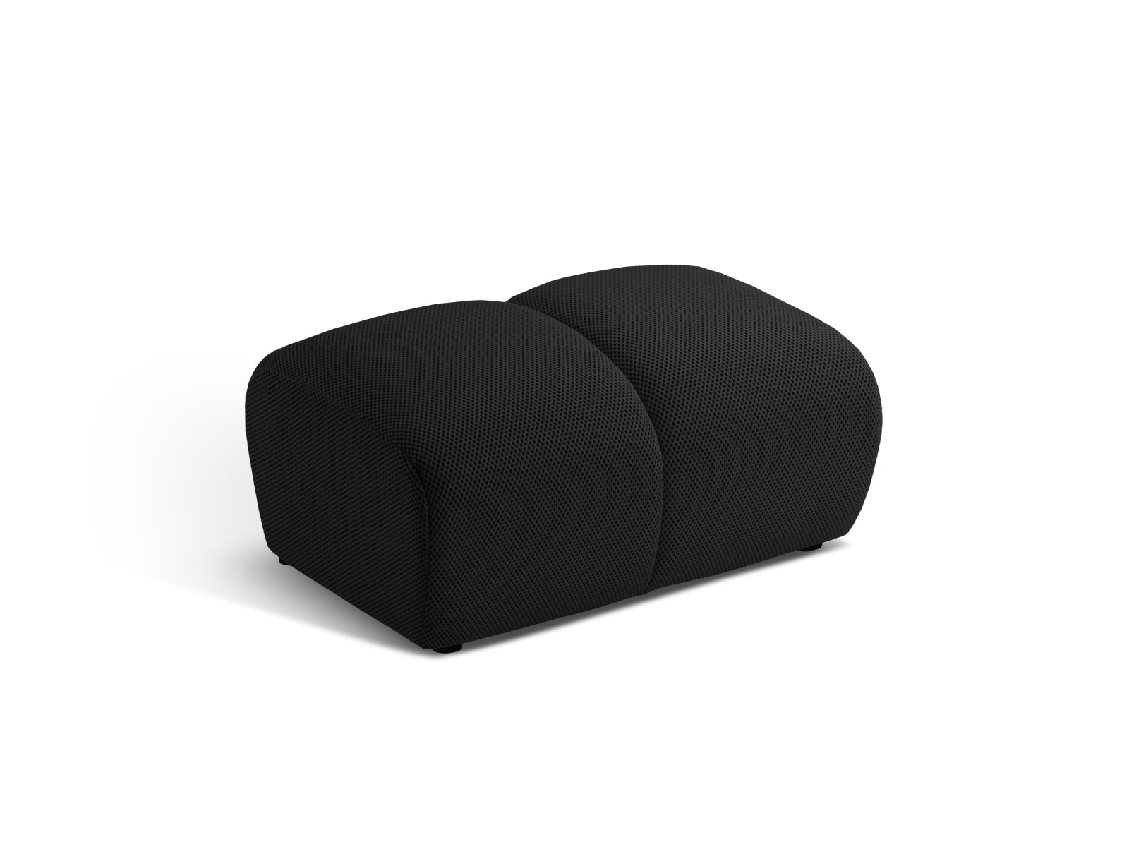 Diana Pouf 1 Sitzer in Black präsentiert im Onlineshop von KAQTU Design AG. Modulares Sofa ist von Micadoni