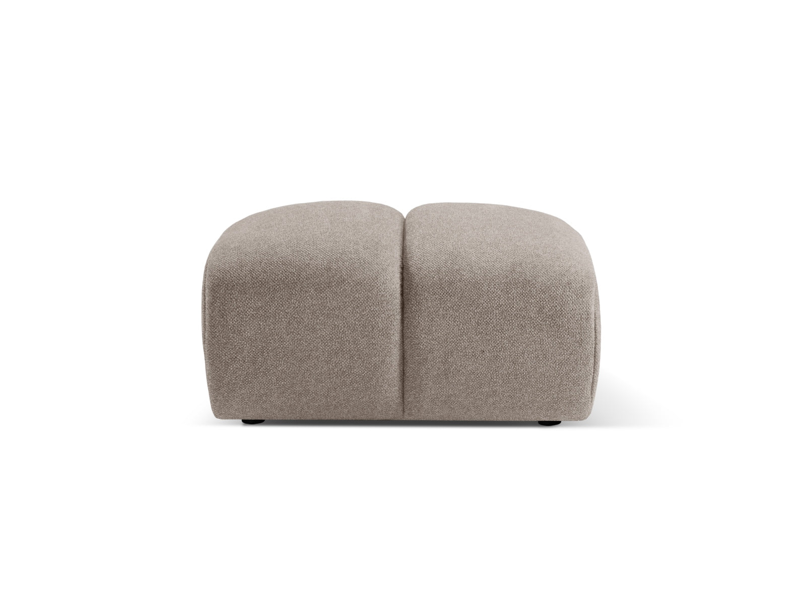 Stilvoller Diana Pouf 1 Sitzer in sanftem Dunkelbeige, perfekt für moderne Wohnkonzepte und vielseitige Raumgestaltungen.