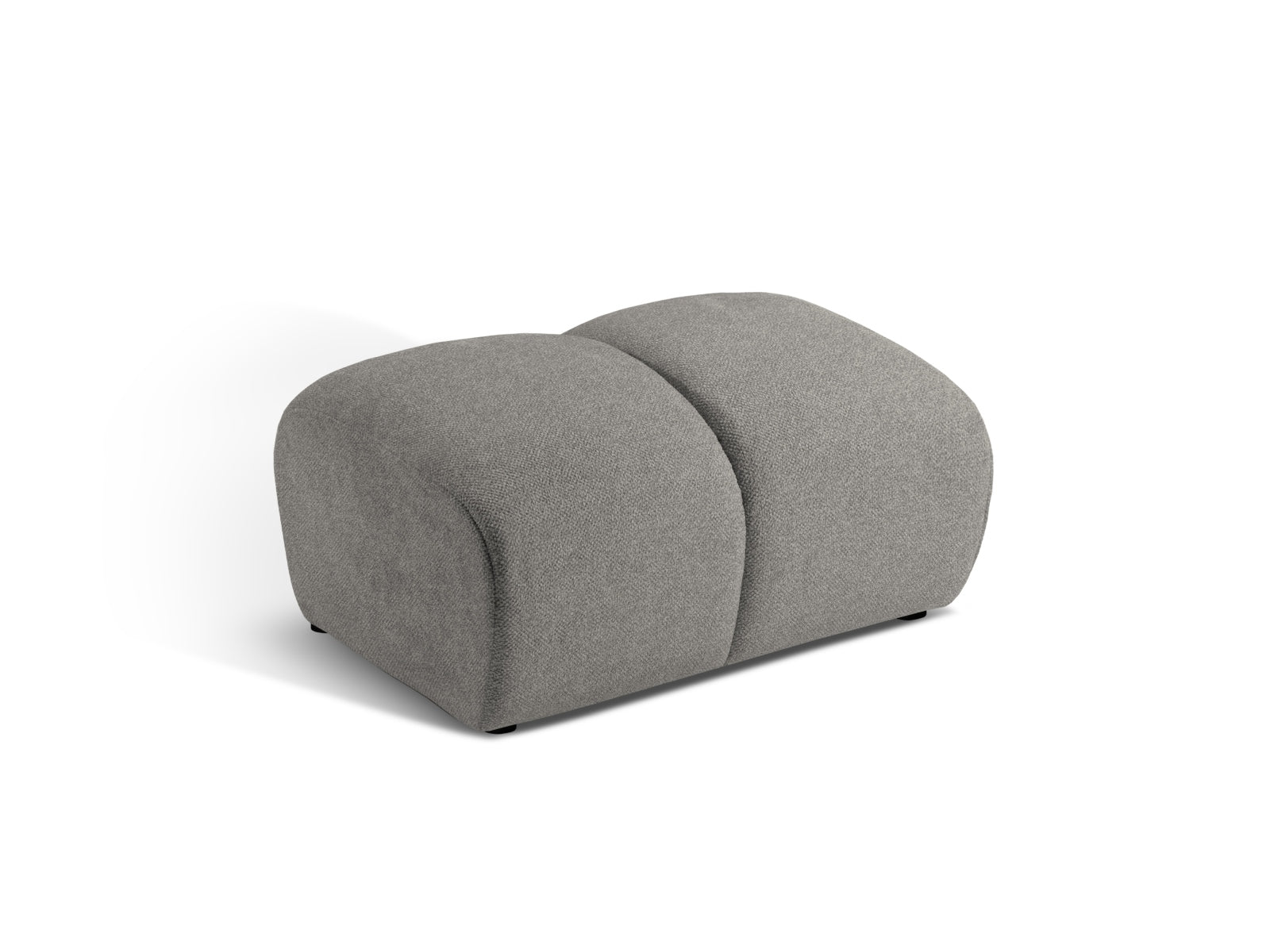 Diana Pouf 1 Sitzer in Light Grey-Bubble präsentiert im Onlineshop von KAQTU Design AG. Modulares Sofa ist von Micadoni