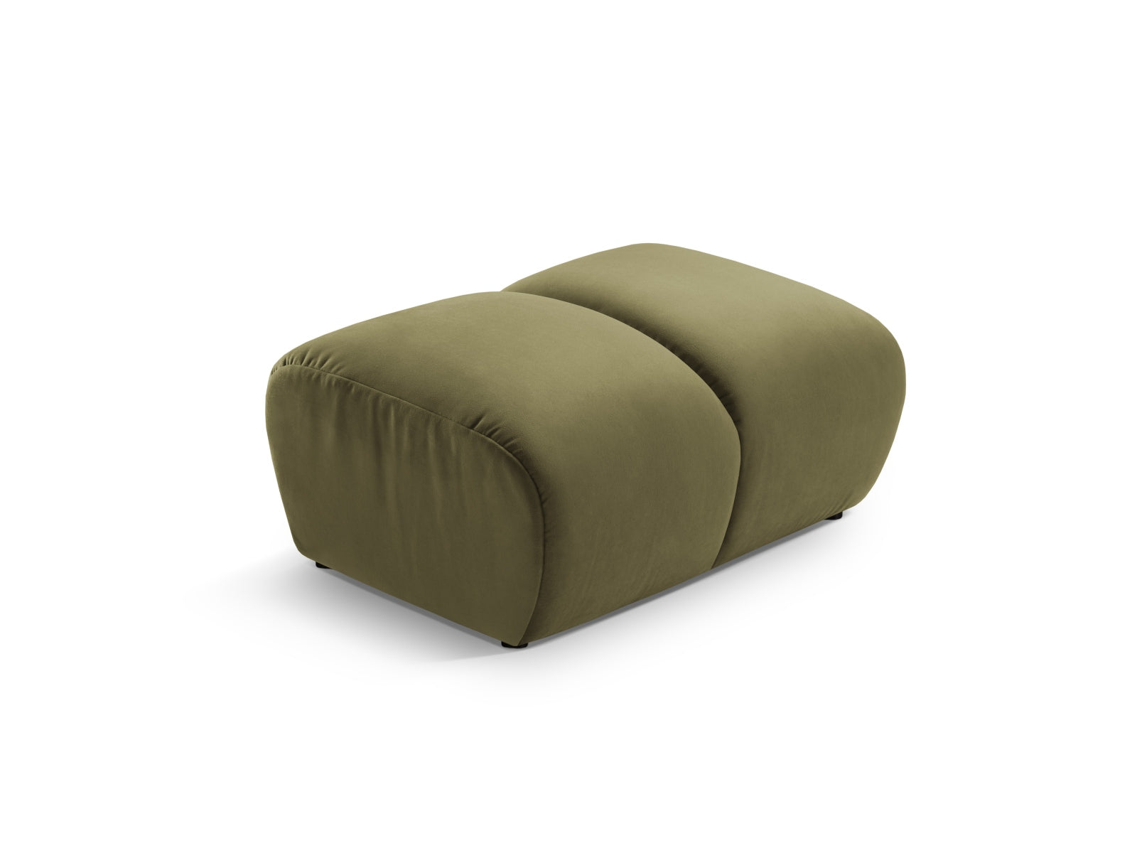 Diana Velour Pouf 1 Sitzer in Green-Salvador präsentiert im Onlineshop von KAQTU Design AG. Modulares Sofa ist von Micadoni