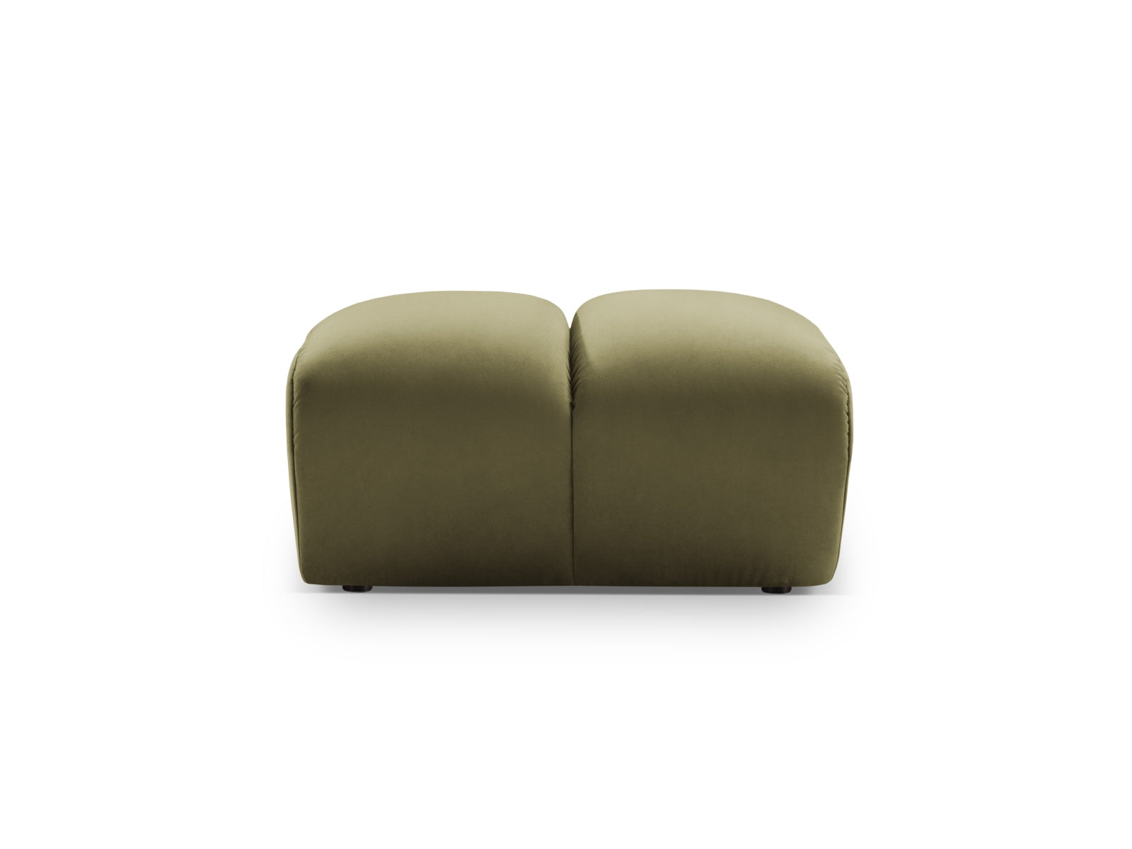 Diana Velour Pouf 1 Sitzer in Green-Salvador präsentiert im Onlineshop von KAQTU Design AG. Modulares Sofa ist von Micadoni