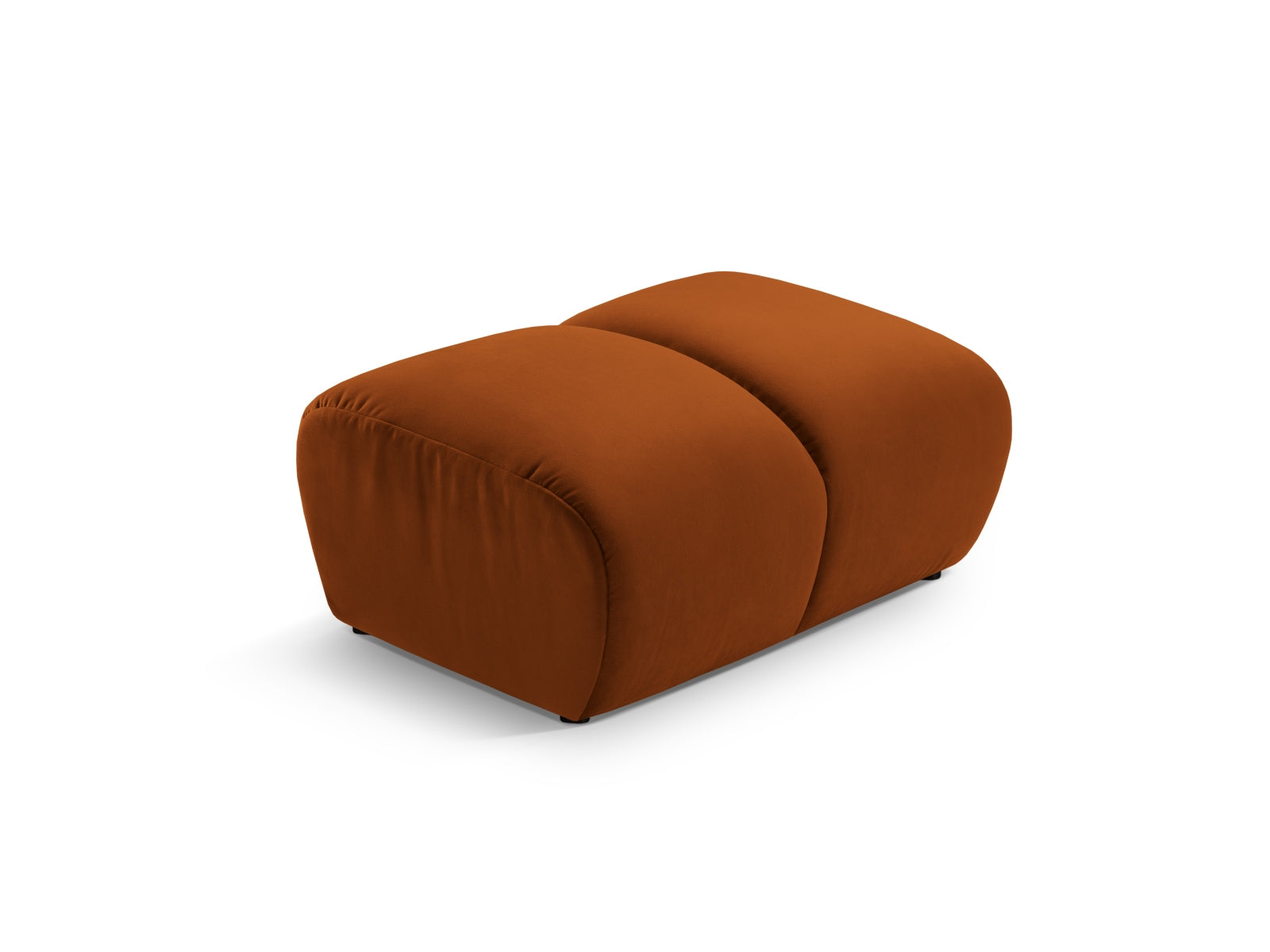Diana Velour Pouf 1 Sitzer in Terracotta-Salvador präsentiert im Onlineshop von KAQTU Design AG. Modulares Sofa ist von Micadoni
