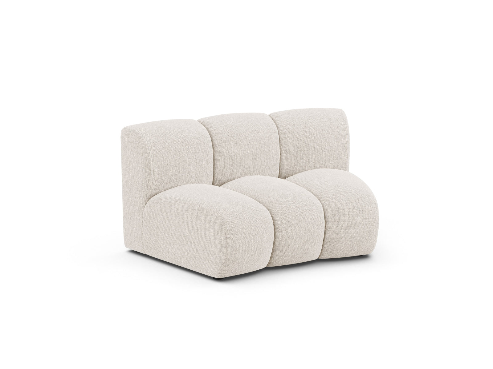 Stylischer Lupine Modul Armless 1 Sitzer in zartem Beige, perfekt für kreative Sofa-Kombinationen und zeitgemäße Wohnkonzepte.
