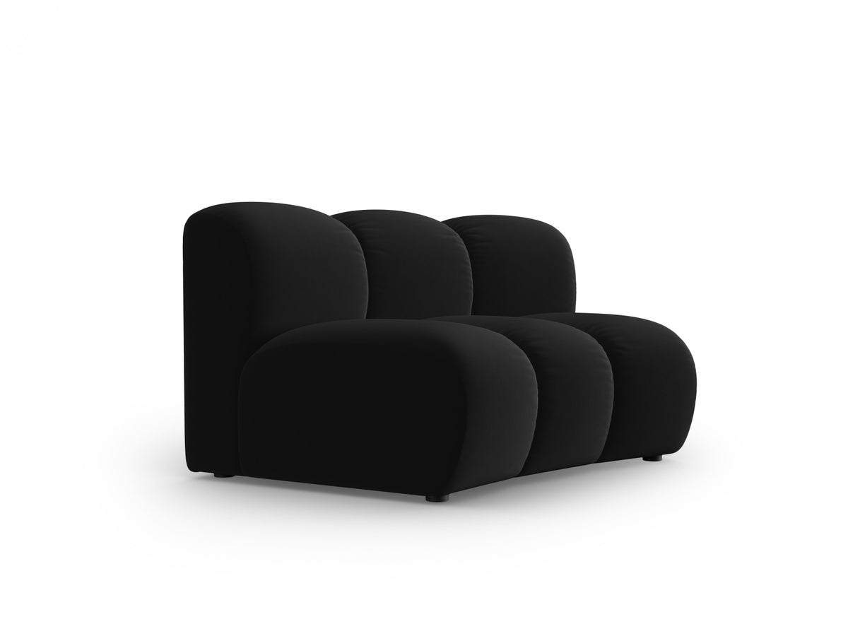 Lupine Velour Modul Armless 1 Sitzer in Black-Salvador präsentiert im Onlineshop von KAQTU Design AG. Modulares Sofa ist von Micadoni