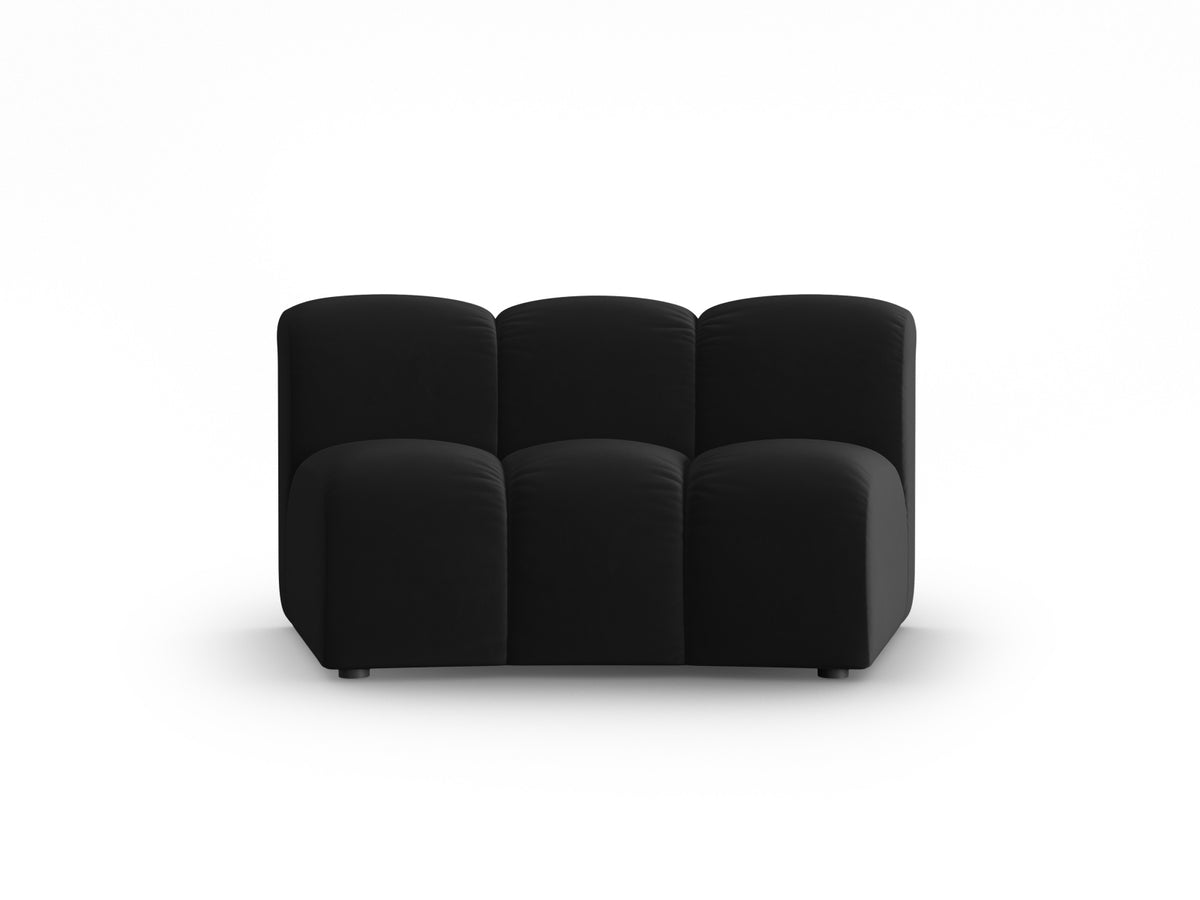 Lupine Velour Modul Armless 1 Sitzer in Black-Salvador präsentiert im Onlineshop von KAQTU Design AG. Modulares Sofa ist von Micadoni