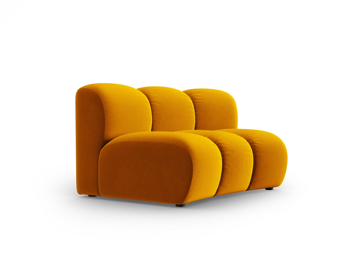 Lupine Velour Modul Armless 1 Sitzer in Yellow-Salvador präsentiert im Onlineshop von KAQTU Design AG. Modulares Sofa ist von Micadoni