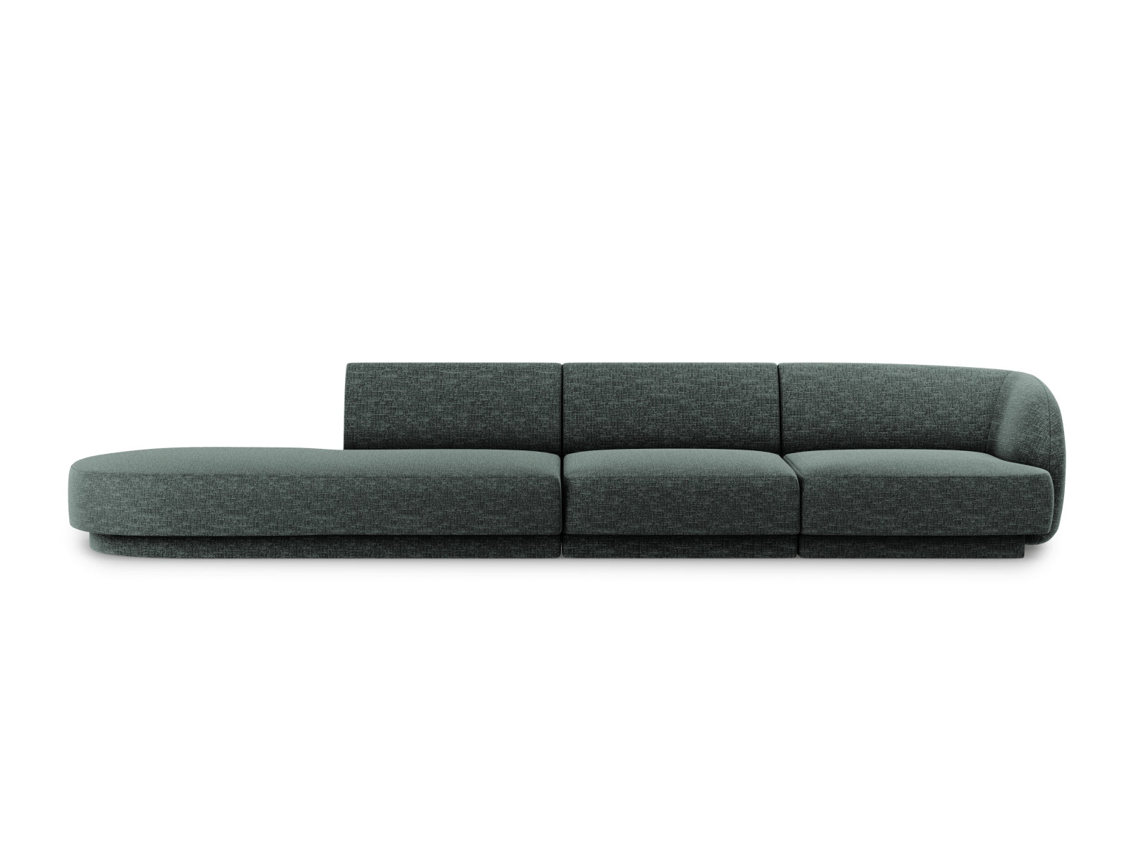 Miley Sofa links 4 Sitzer in Petrol-Haga präsentiert im Onlineshop von KAQTU Design AG. L-Sofa links ist von Micadoni