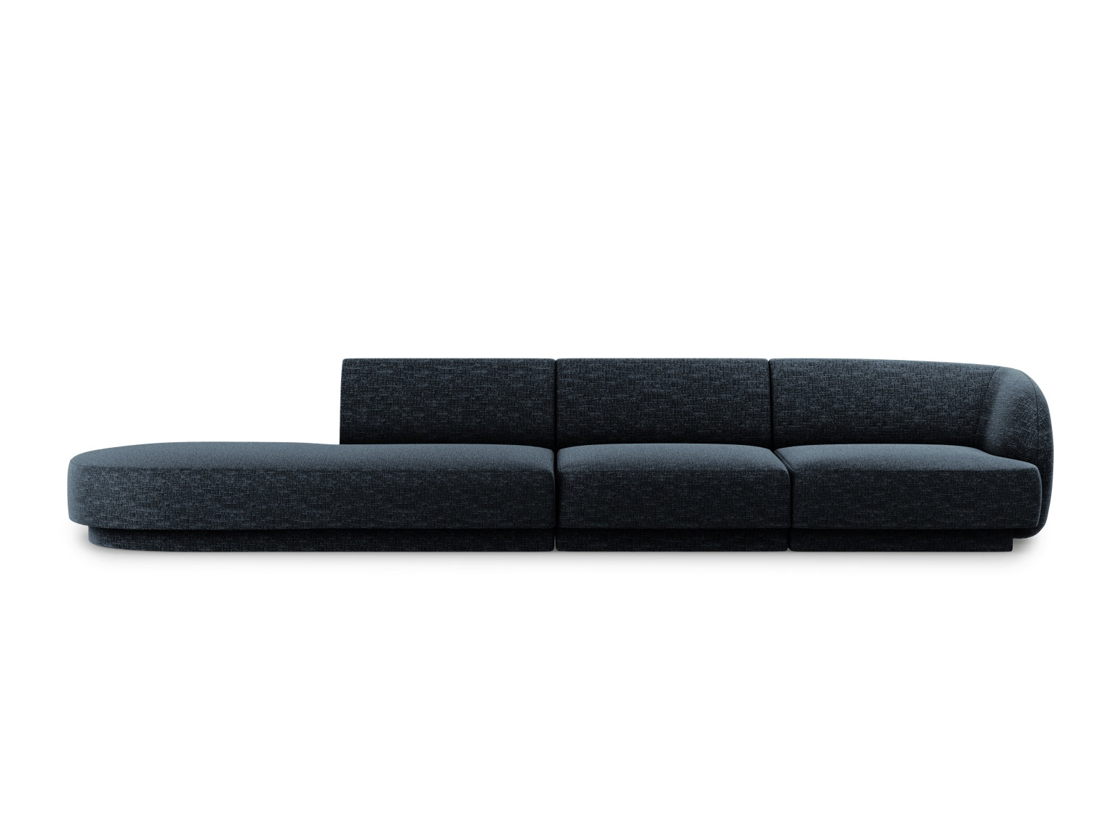 Miley Sofa links 4 Sitzer in Royal Blue präsentiert im Onlineshop von KAQTU Design AG. L-Sofa links ist von Micadoni