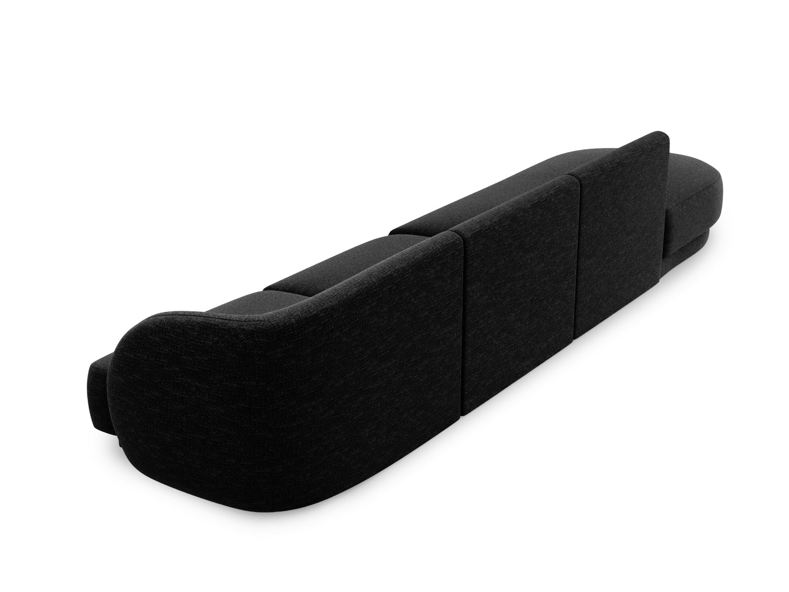 Modernes 4-Sitzer Miley Sofa links in Anthrazit, perfekt für gemütliche Wohnzimmer. Hochwertige Materialien von Micadoni.