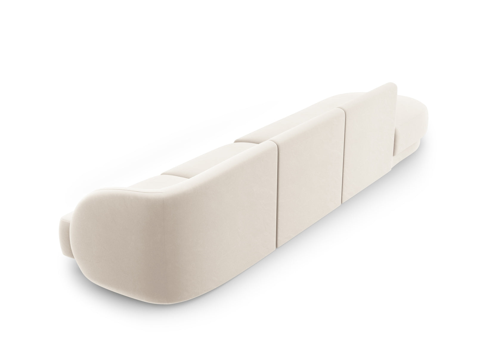 Erleben Sie das Miley Velour Sofa links 4 Sitzer von Micadoni – ein elegantes Möbelstück, das Stil, Komfort und Langlebigkeit vereint. Ideal für Ihr Zuhause!