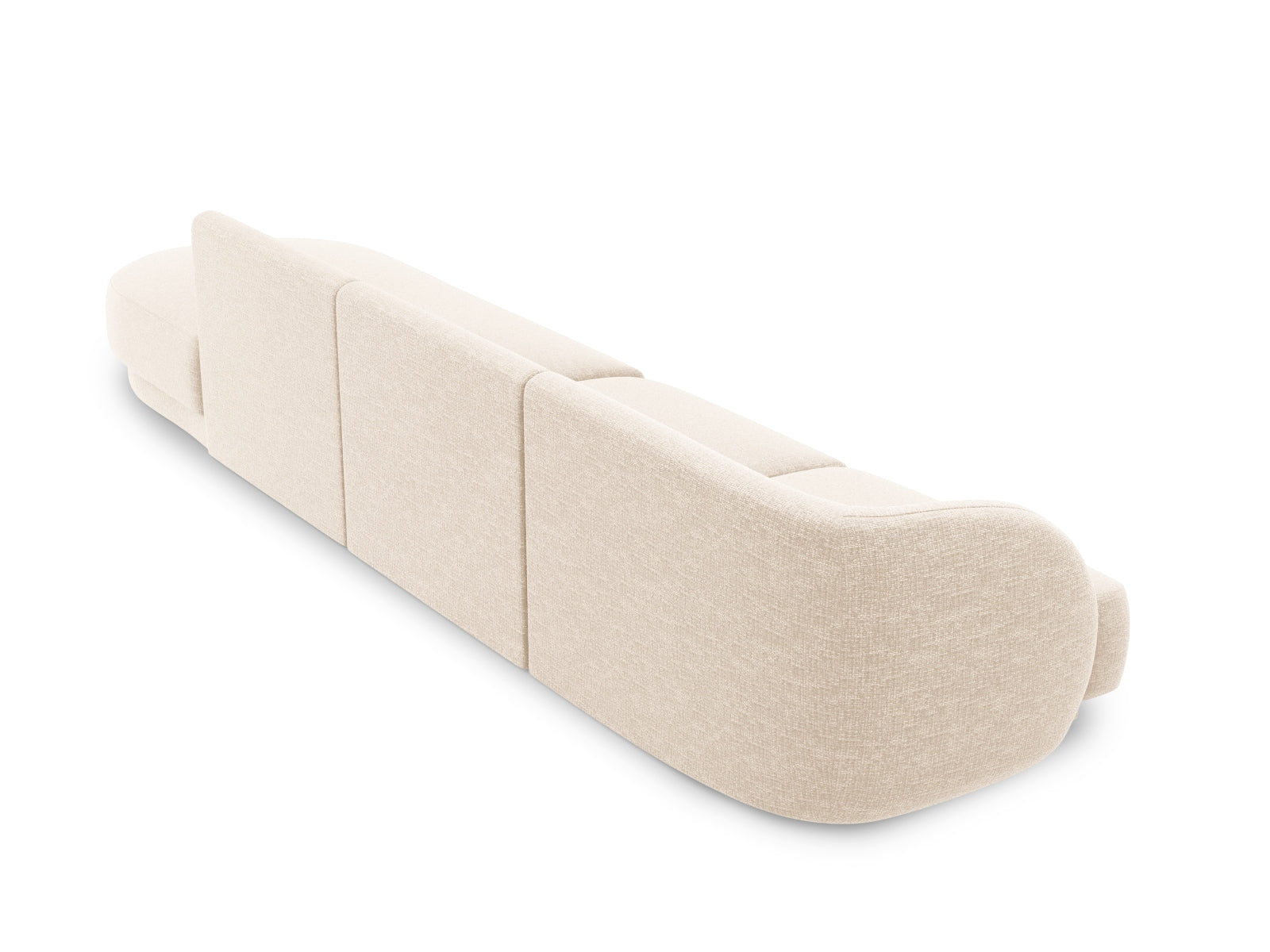 Erleben Sie das Miley Sofa rechts 4 Sitzer von Micadoni – ein elegantes, komfortables Möbelstück, das Ihr Wohnzimmer stilvoll bereichert.