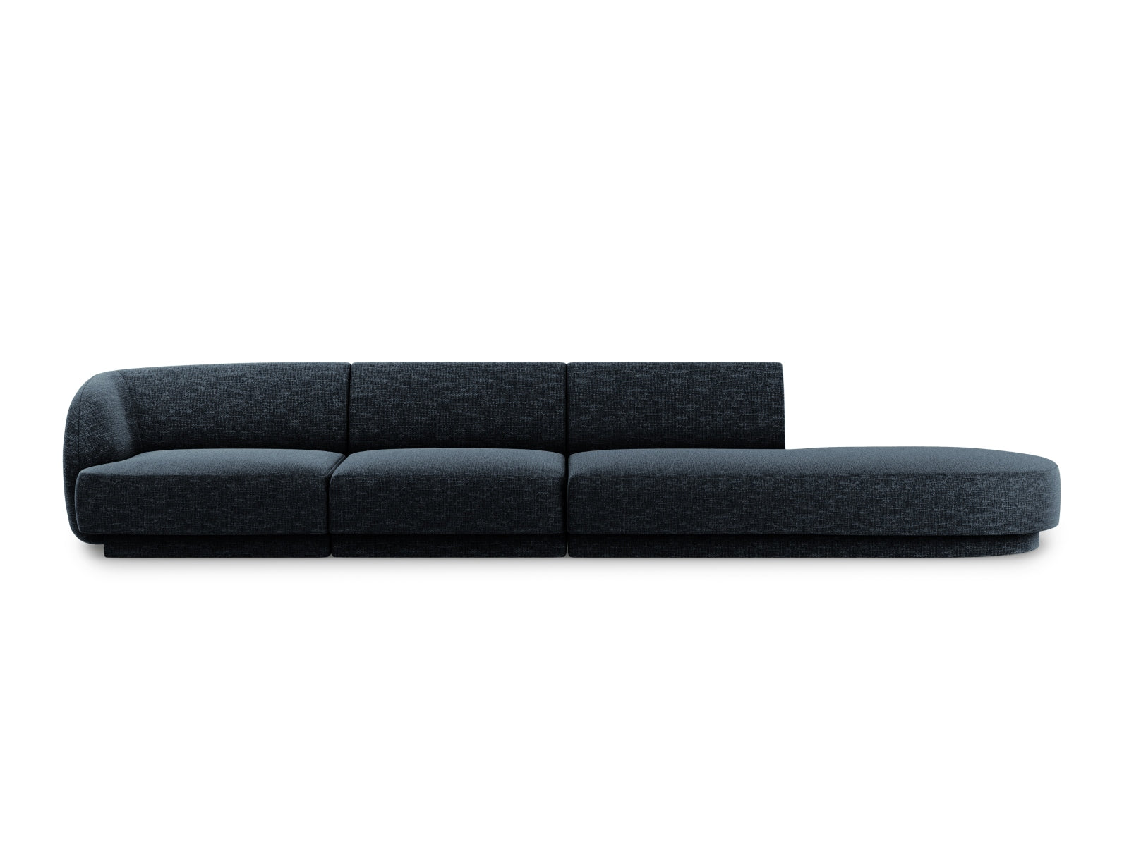 Miley Sofa rechts 4 Sitzer in Royal Blue präsentiert im Onlineshop von KAQTU Design AG. L-Sofa rechts ist von Micadoni