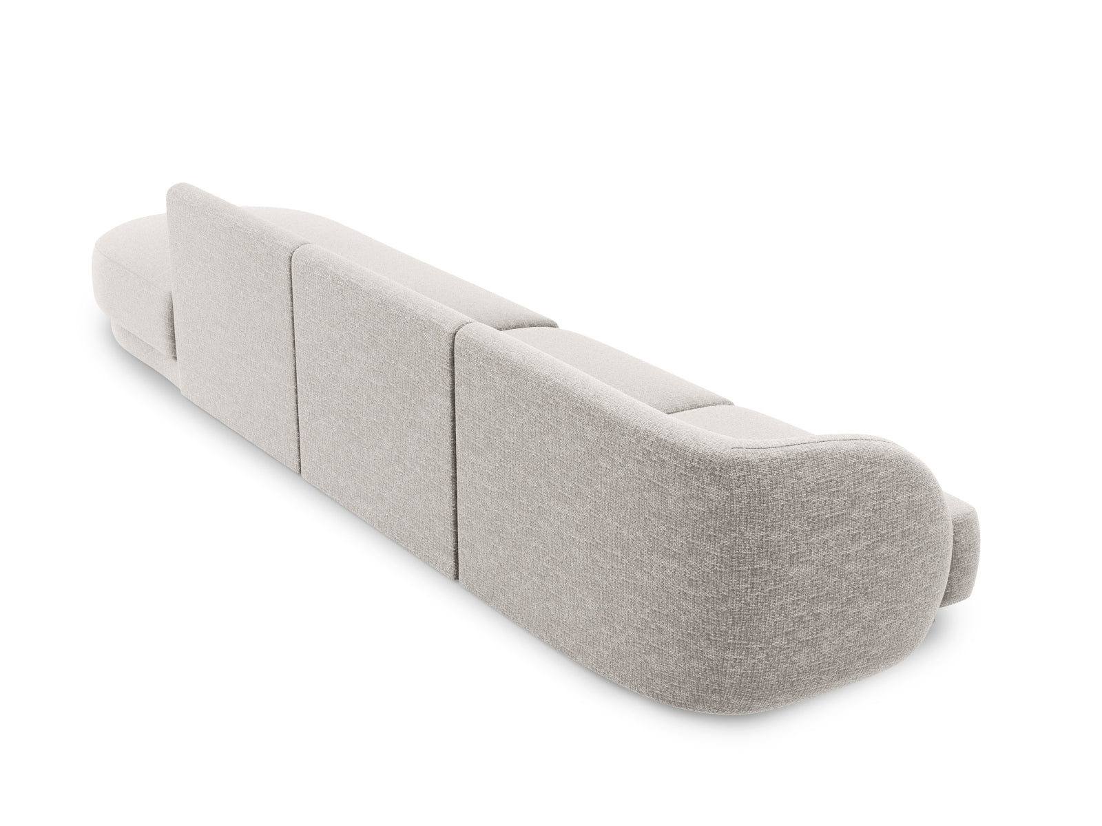 Modernes 4-Sitzer L-Sofa Miley in Silver-Eden, perfekt für gemütliche Wohnzimmer. Hochwertige Materialien und stilvolles Design von Micadoni.