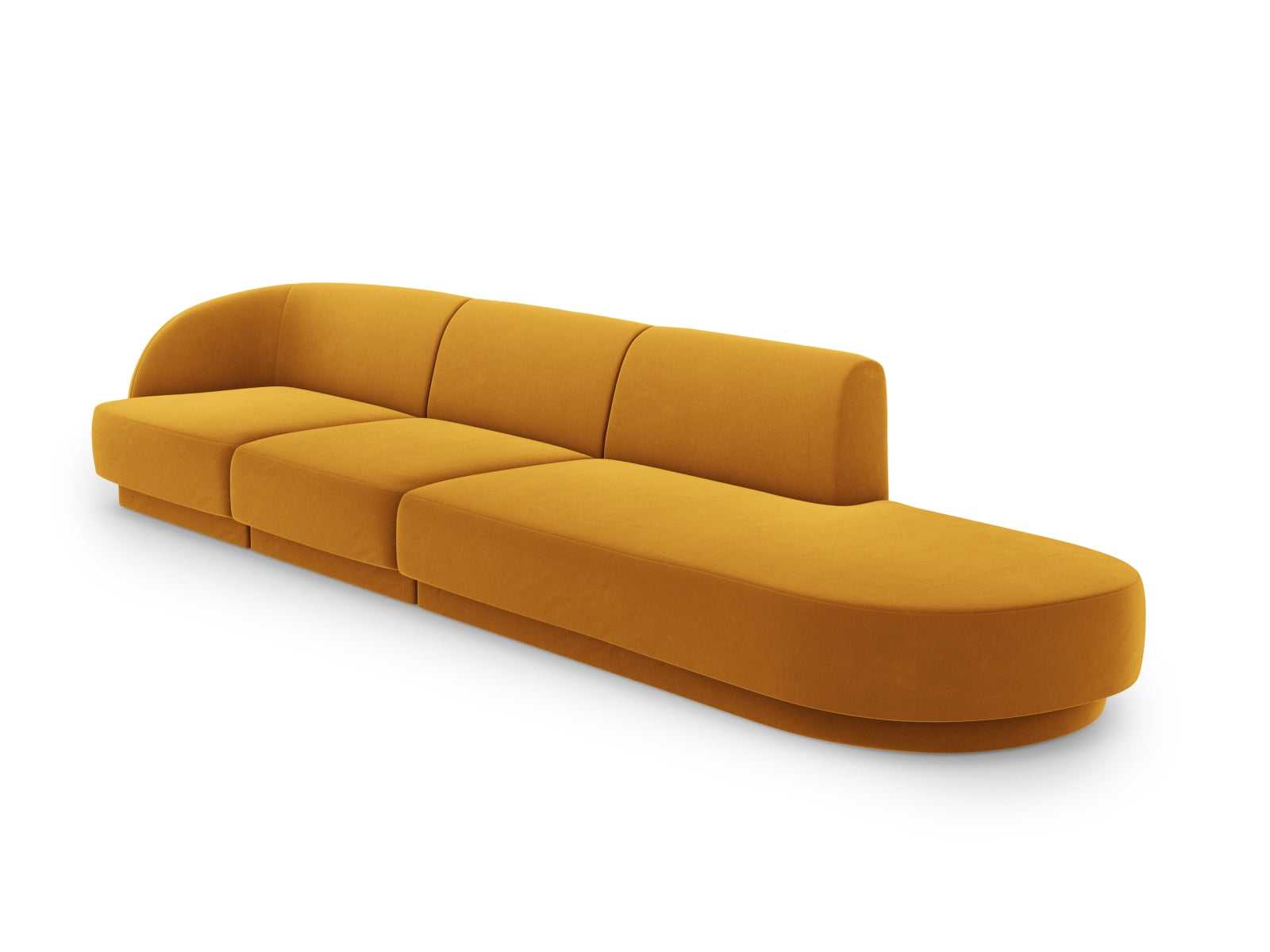 Entdecken Sie das stilvolle Miley Velour Sofa rechts 4 Sitzer von Micadoni – ideal für Komfort und Eleganz in Ihrem Wohnzimmer.
